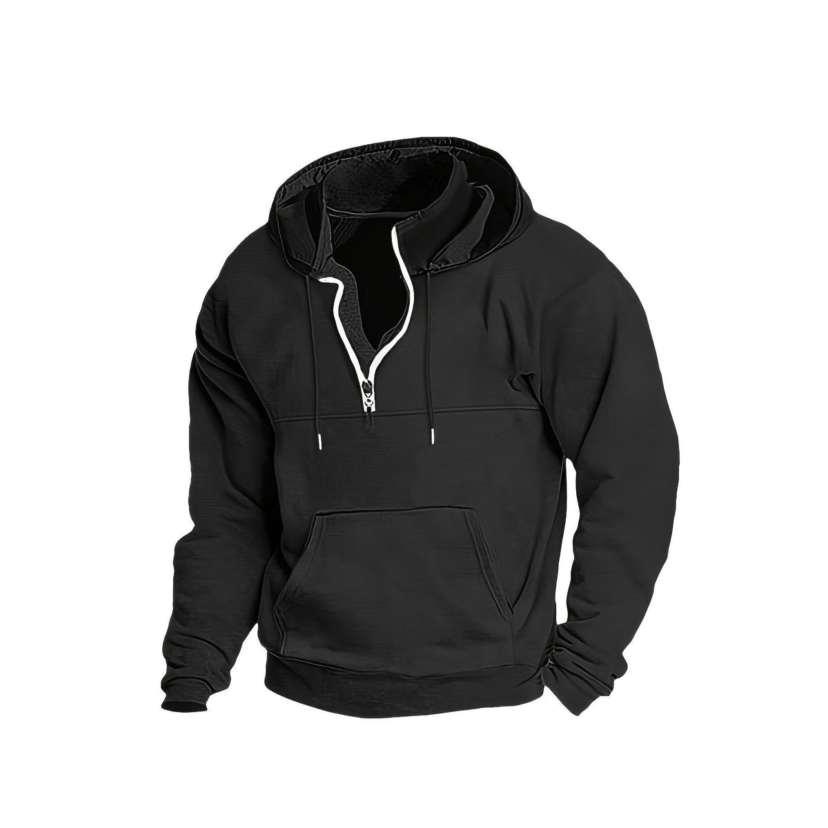 Half Zip Hoodie Heren met Opstaande Kraag | 8 Kleuren