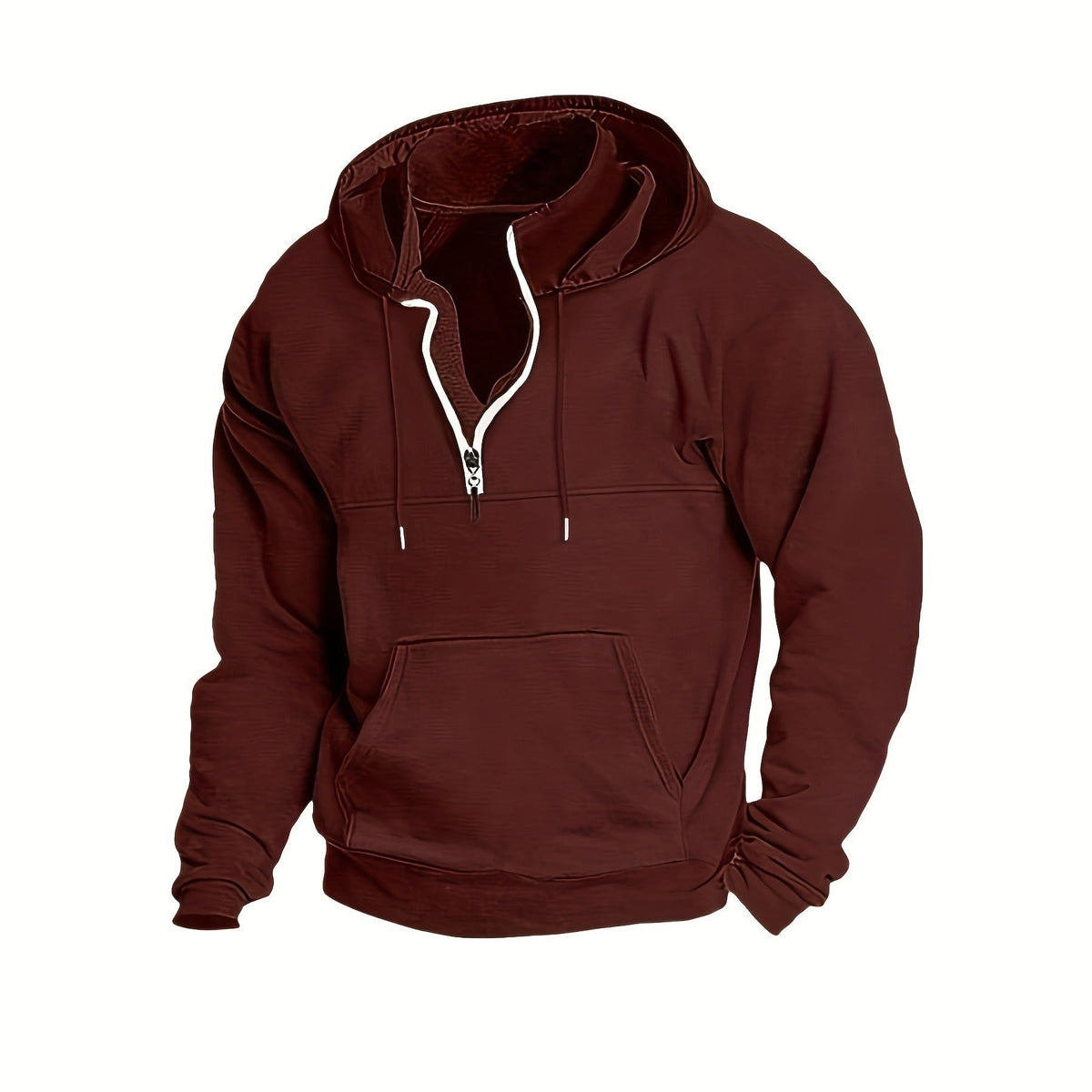 Half Zip Hoodie Heren met Opstaande Kraag | 8 Kleuren