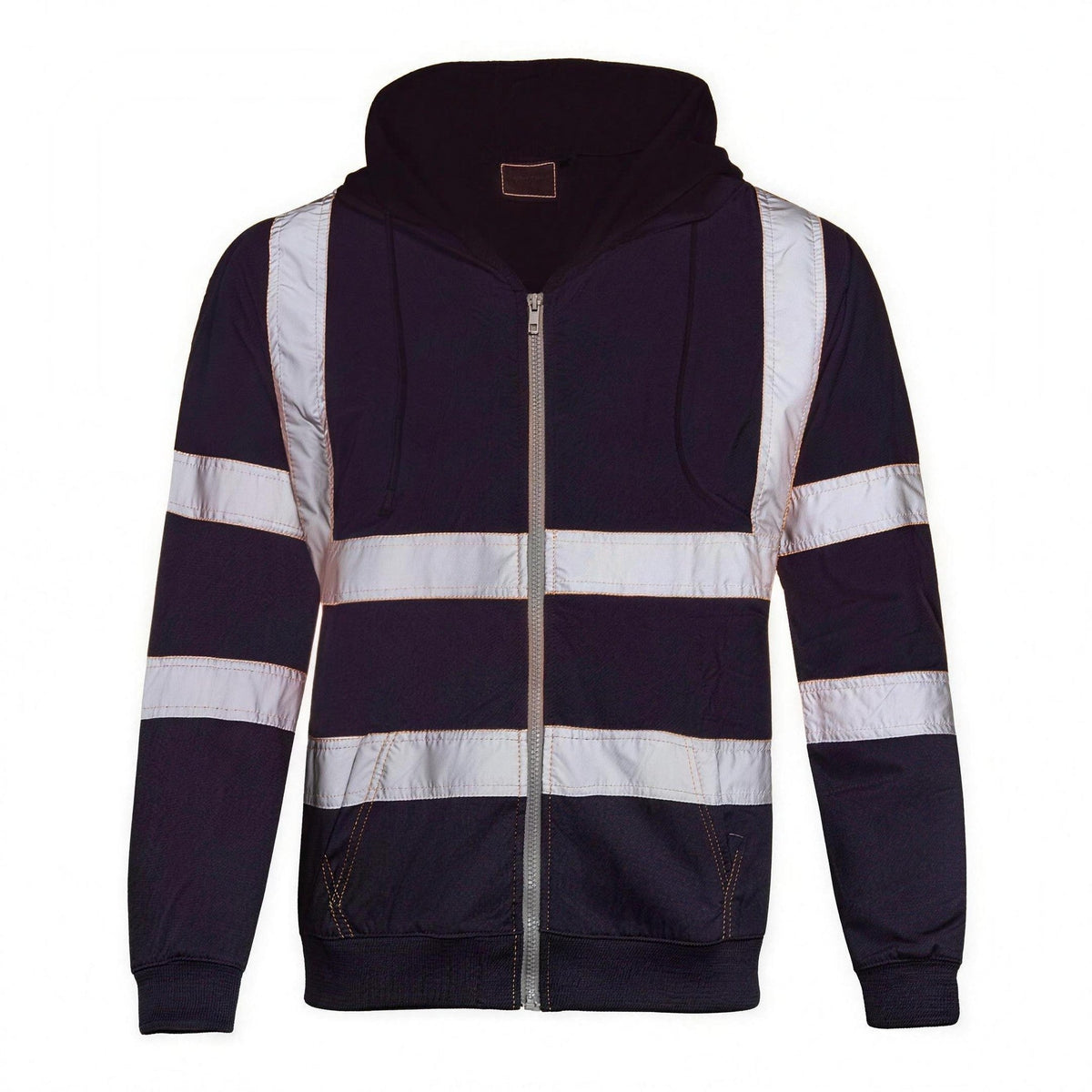 Hoodie met Rits Heren | Reflecterende Strepen | Capuchon