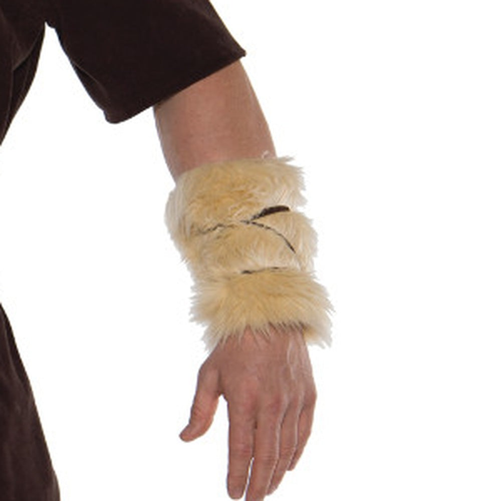 Viking Tuniek Kostuum | Hoed met Hoorns | Bont Arm en Beenstukken