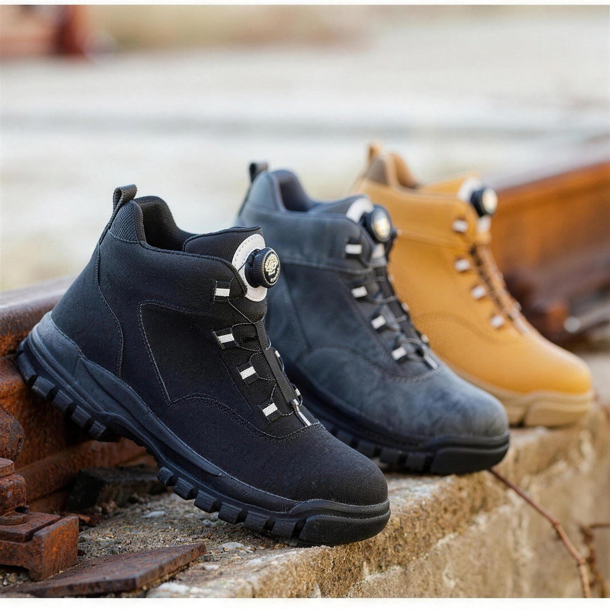 Werkboots Heren | Stalen Neus | Draaisluiting | Gevoerd of Ongevoerd