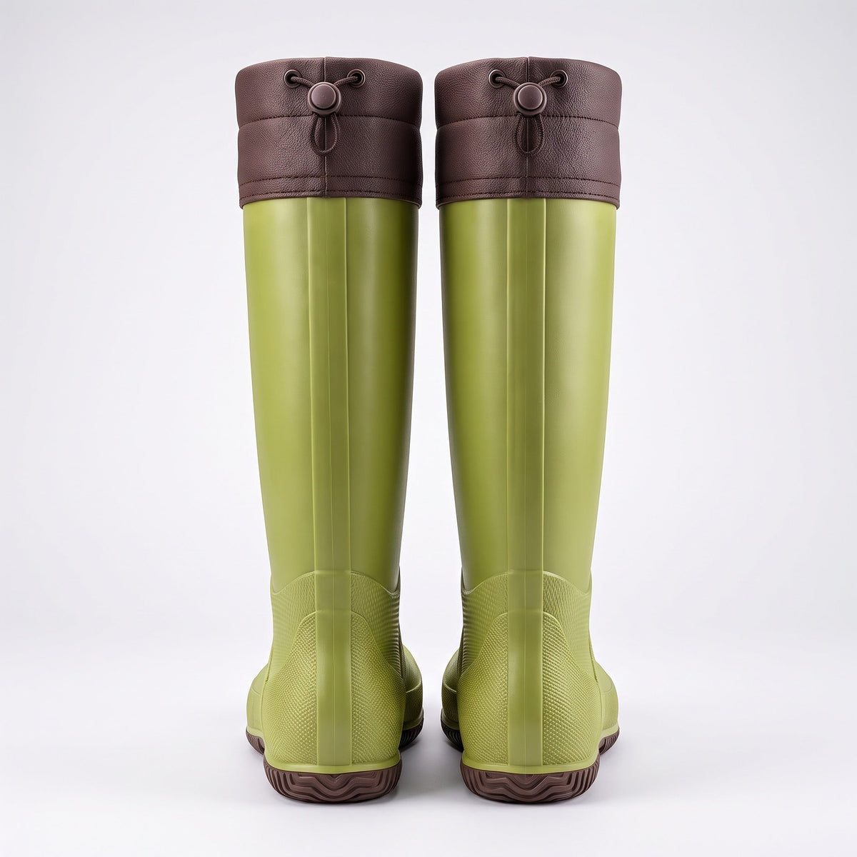 PVC Regenlaarzen Heren | Hoog | Manchet met Koord | 4 Kleuren
