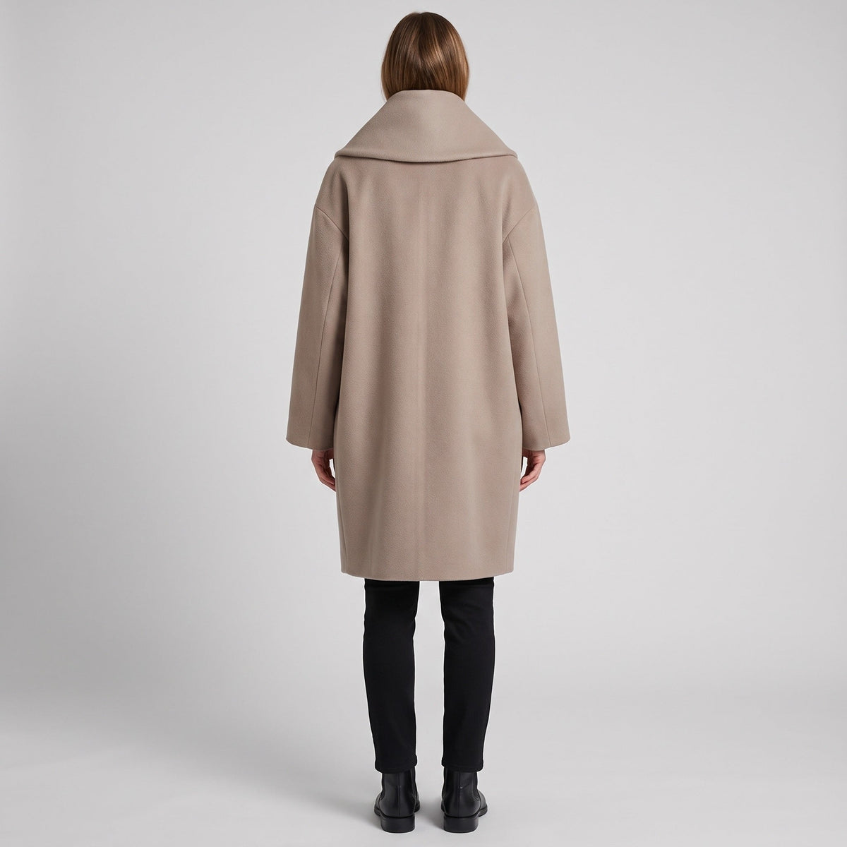 Mantel Dames met Sjaalkraag | Wollook | Open Voorkant | 7 Kleuren