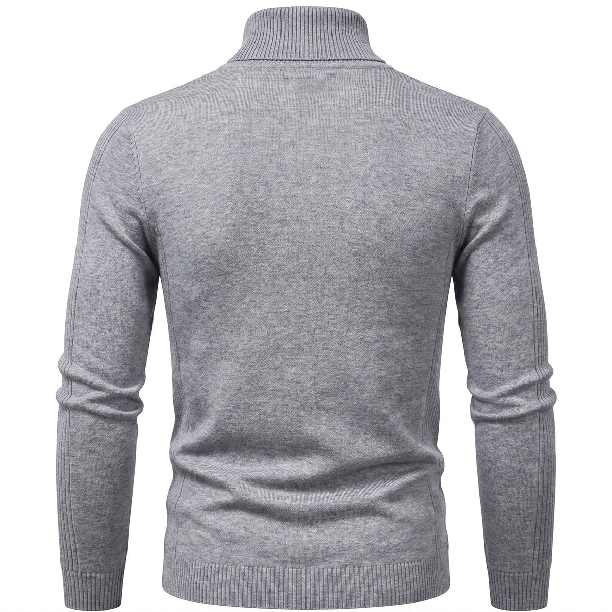 Slim Fit Coltrui Heren | Fijngebreid | Geribde Col