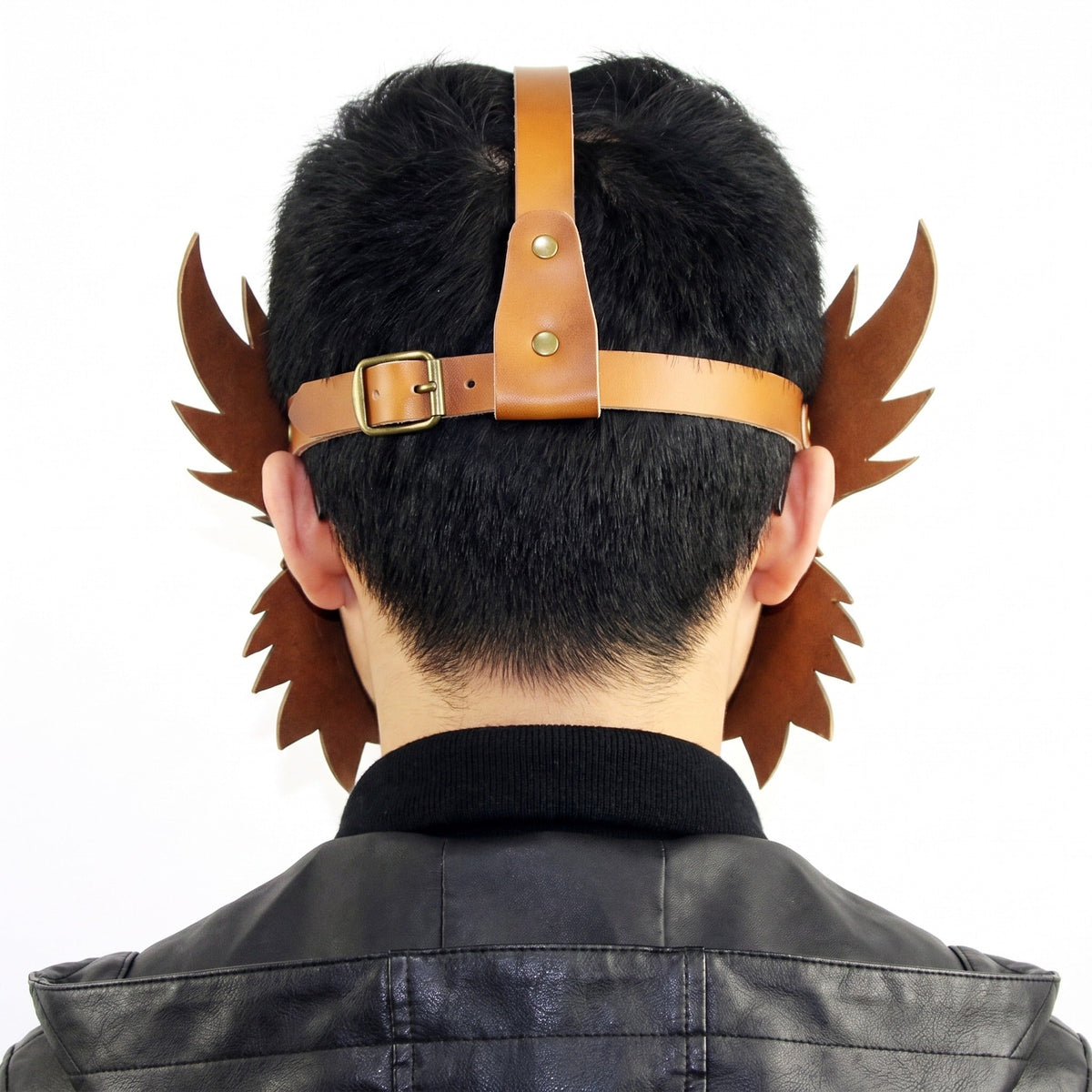 Uil Pestdokter Masker | Steampunk | Kunstleer | Brillenogen | Bruin