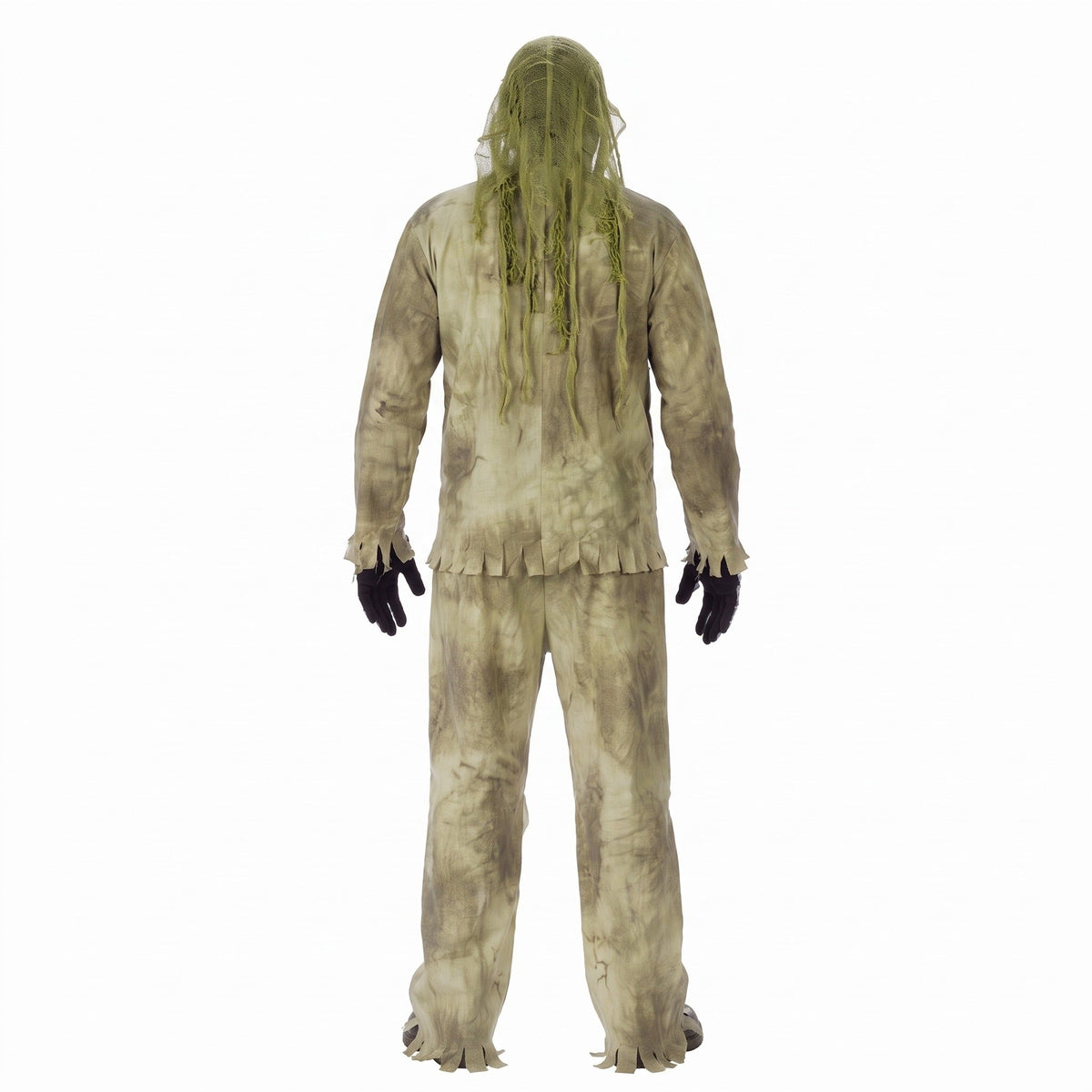Skelet Zombie Kostuum | Ribbenkast Shirt | Masker met Kap | Handschoenen