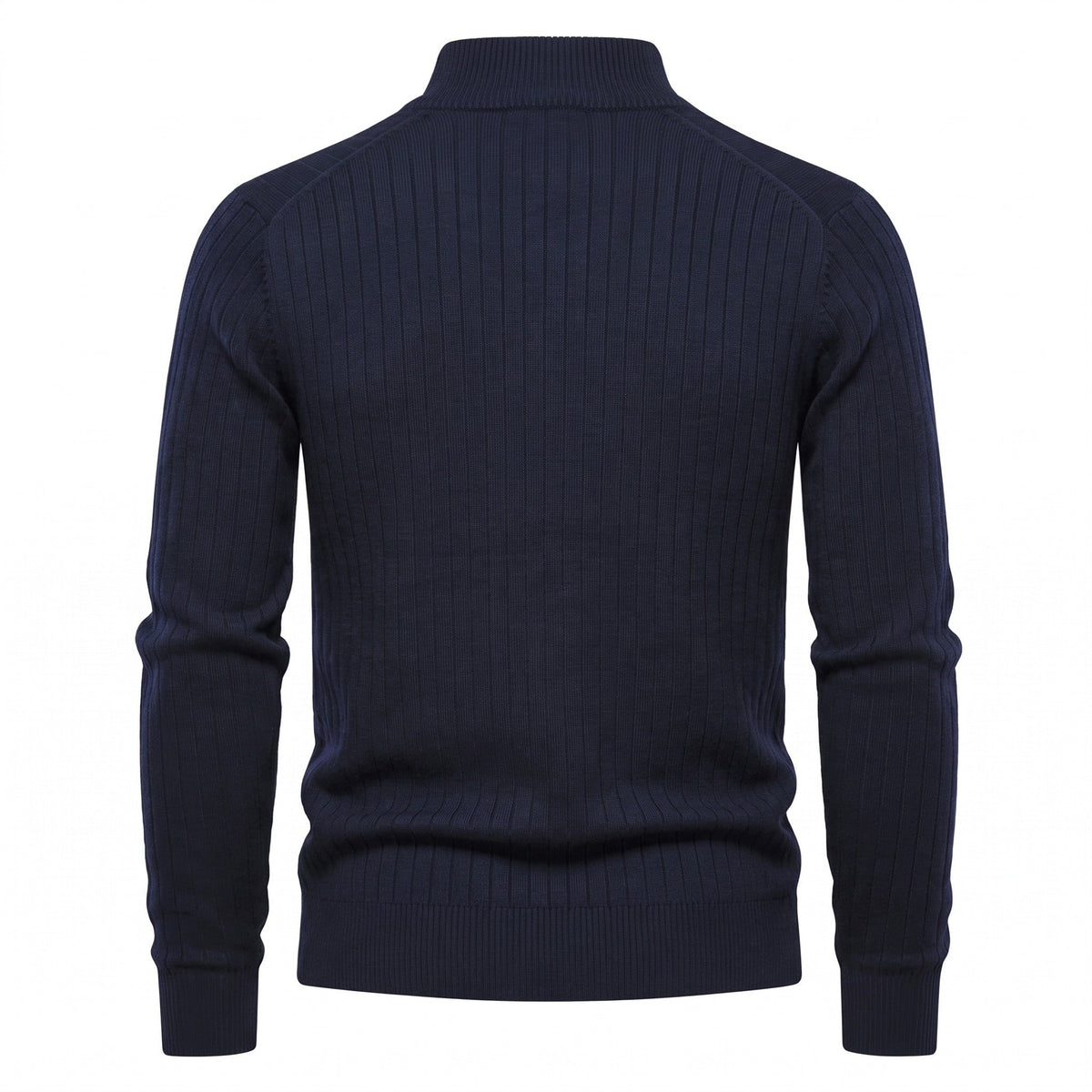 Trui met Halve Rits Heren | Ribgebreid | Opstaande Kraag | 5 Kleuren
