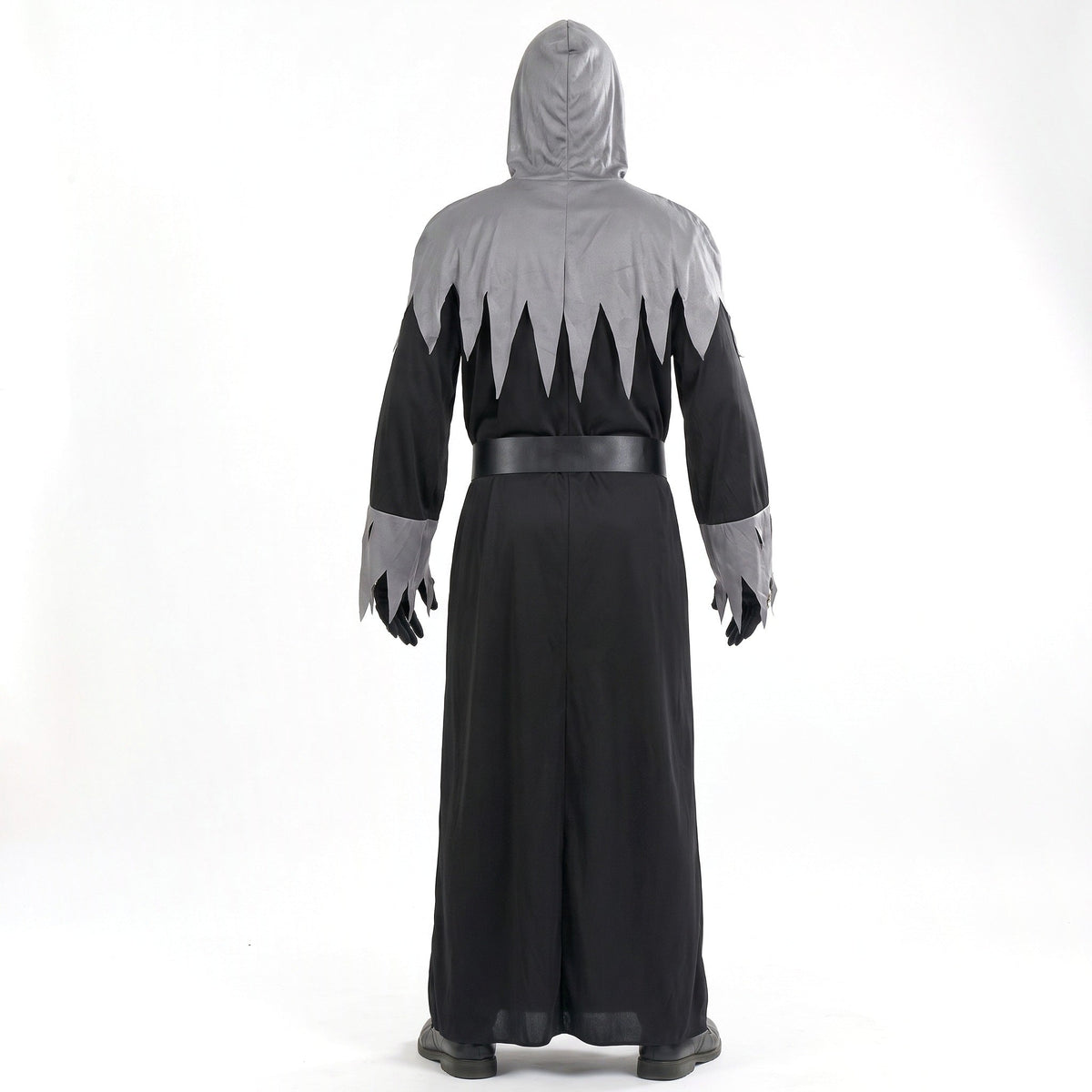 Magere Hein Kostuum | Gewaad met Capuchon | Masker | Schedelriem