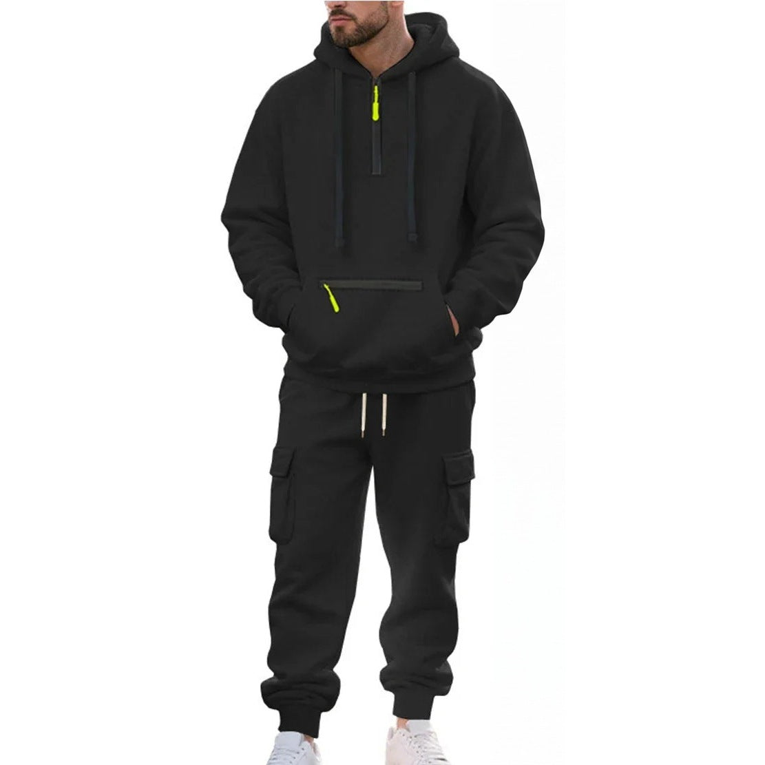 Cargo Joggingpak Heren | Hoodie met Ritszakken | 6 Kleuren
