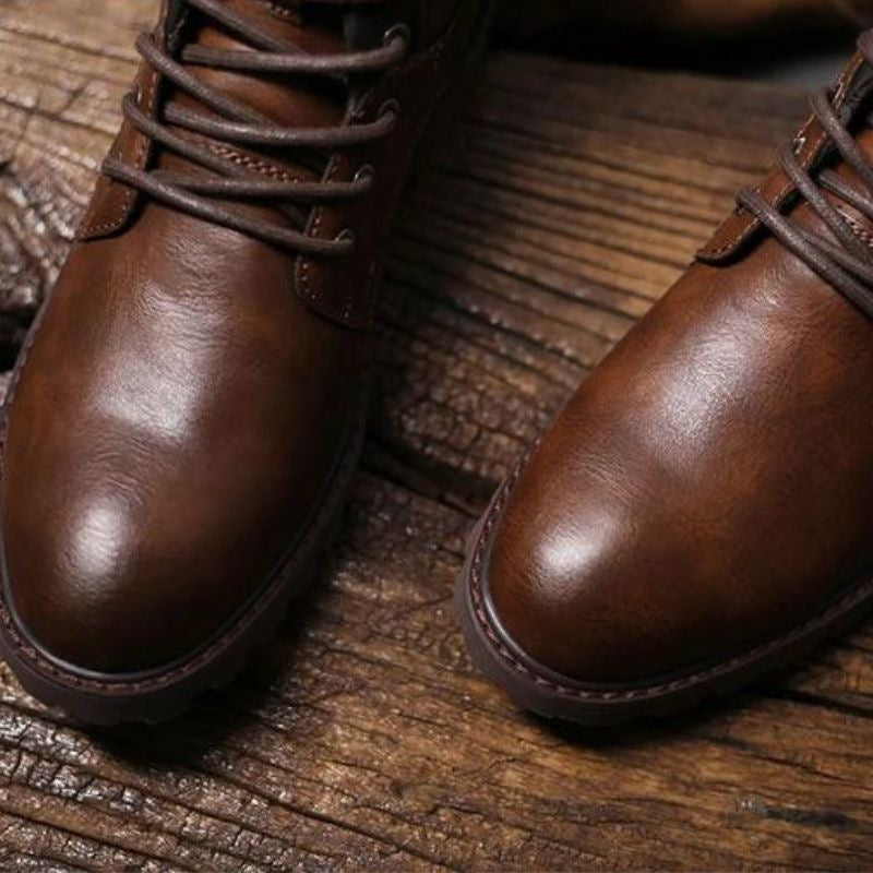 Boots Heren | Veters | Zijrits | Contrastdetails