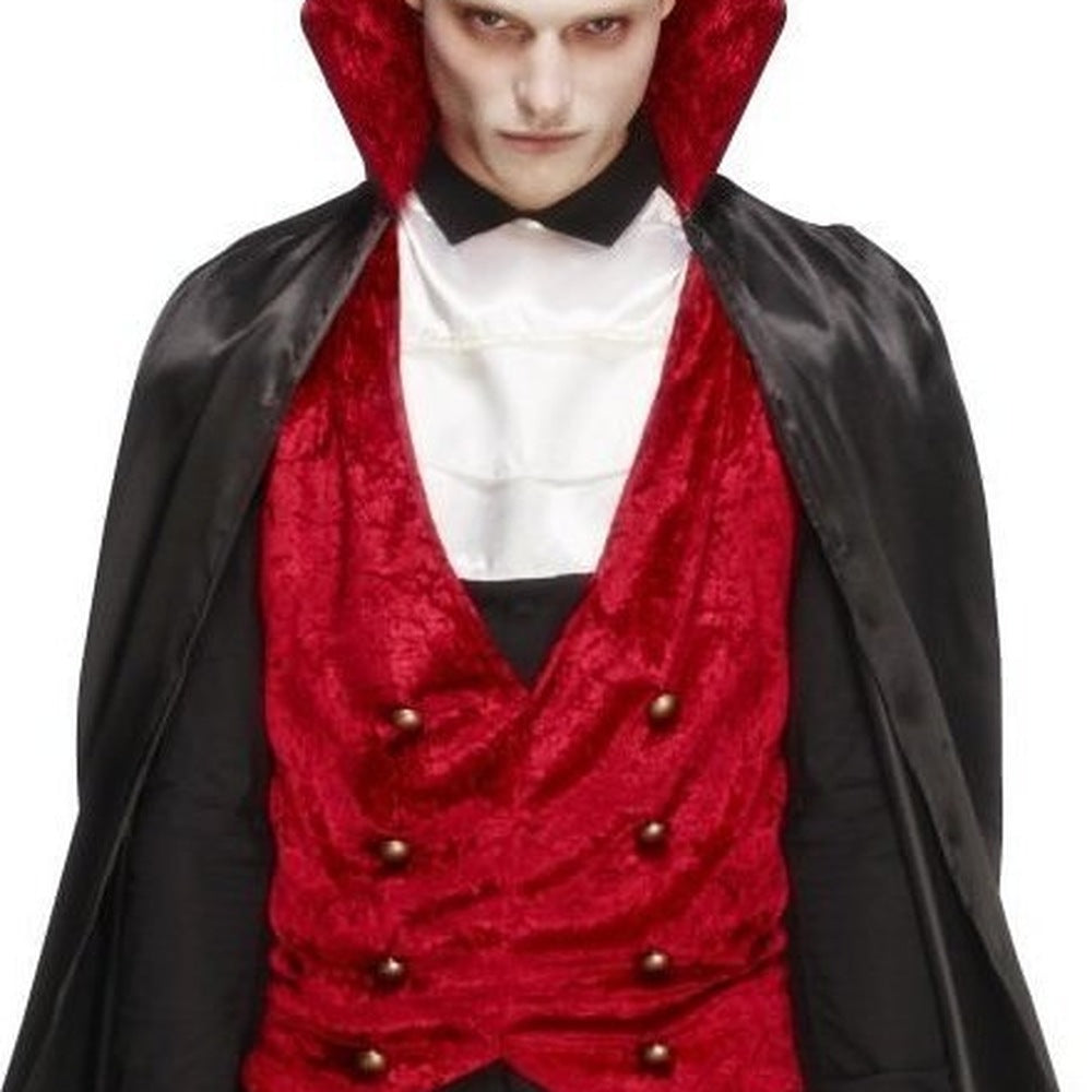 Dracula Cape Kostuum | Fluwelen Gilet | Das