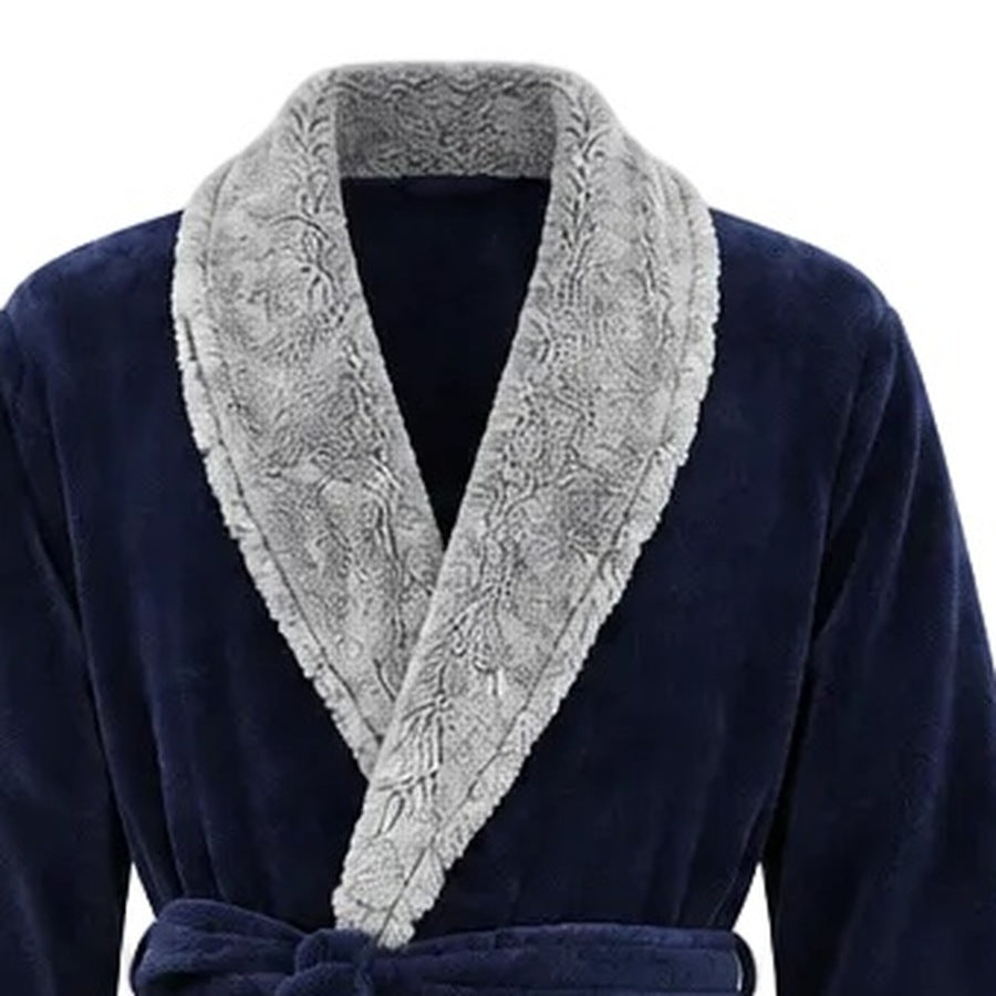 Koraalfleece Badjas Heren | Sjaalkraag | 3 Kleuren