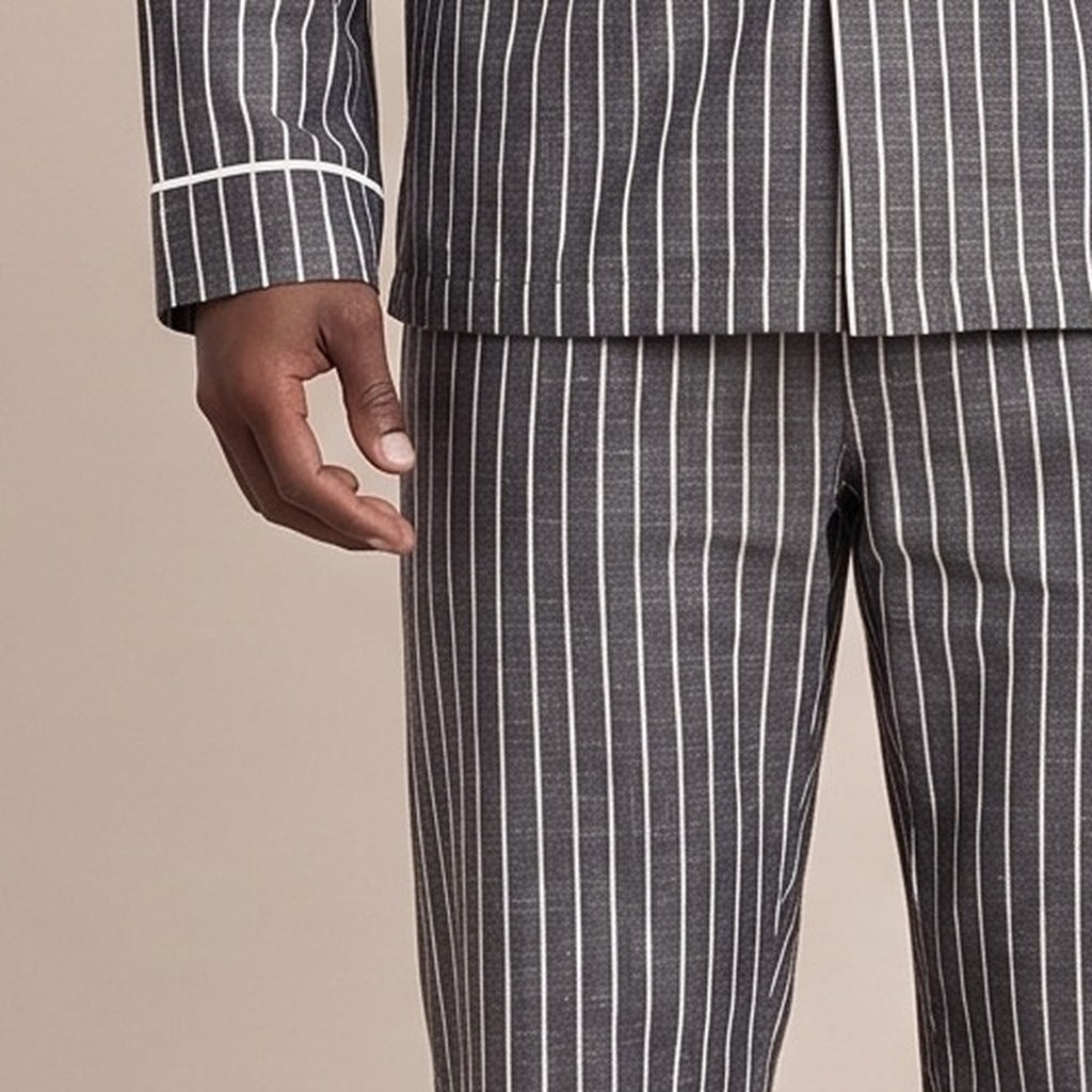 Gestreepte Pyjama Heren | Knoopsluiting | 2 Kleuren