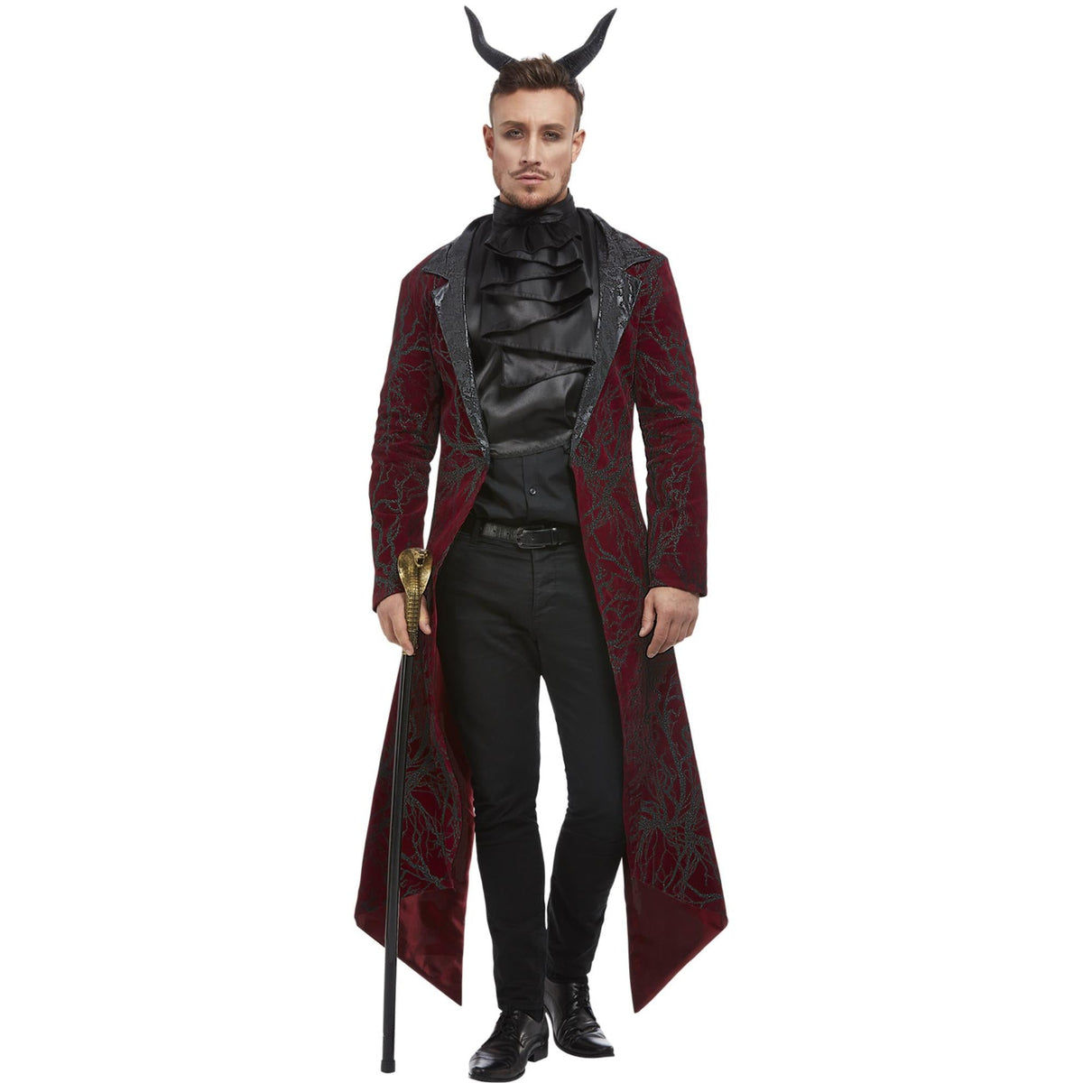 Duivel Slipjas Heren | Bordeaux | Jabot | Hoorns
