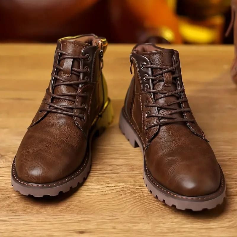 Boots Heren | Veters | Zijrits | Contrastdetails