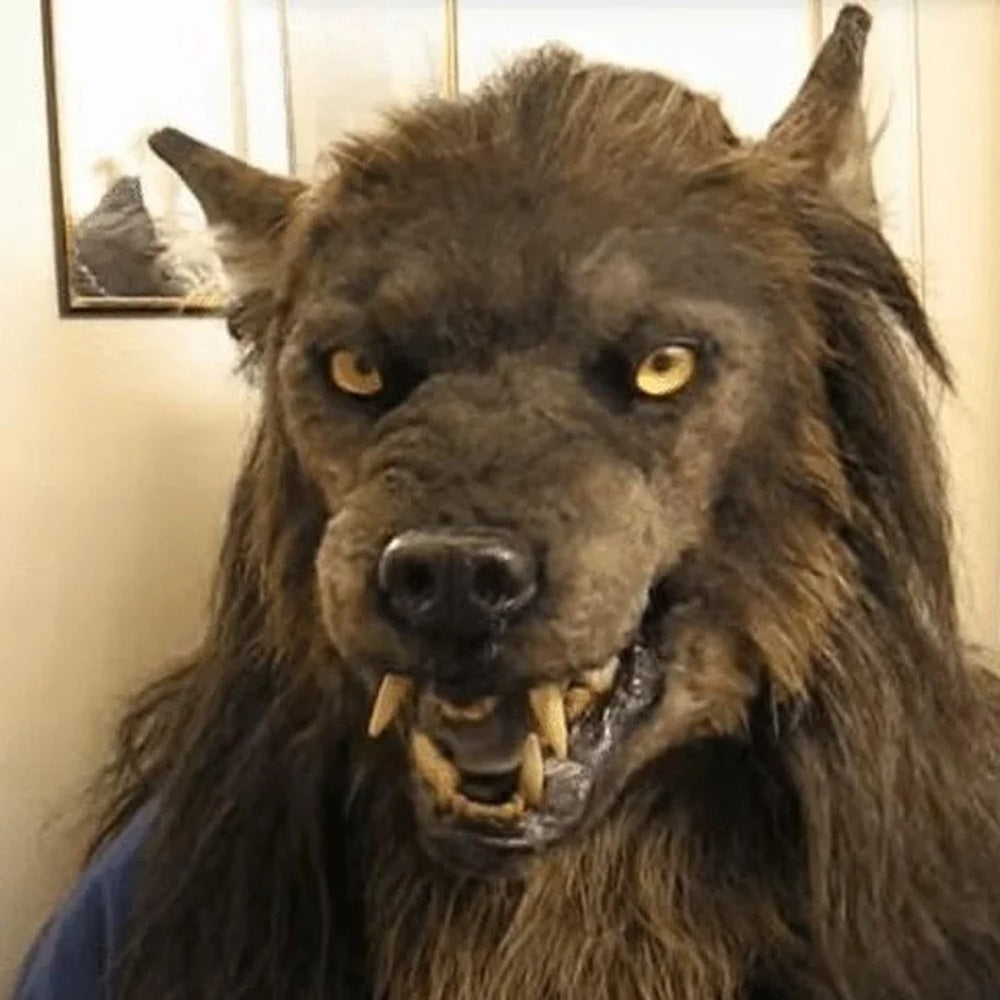 Weerwolf Masker | Latex | Volledig Hoofd | Vacht | Slagtanden