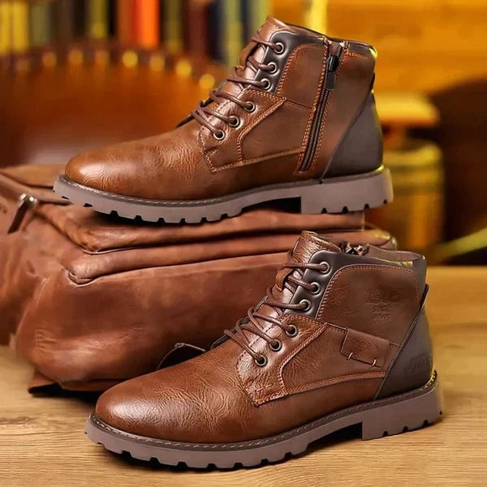 Boots Heren | Veters | Zijrits | Contrastdetails