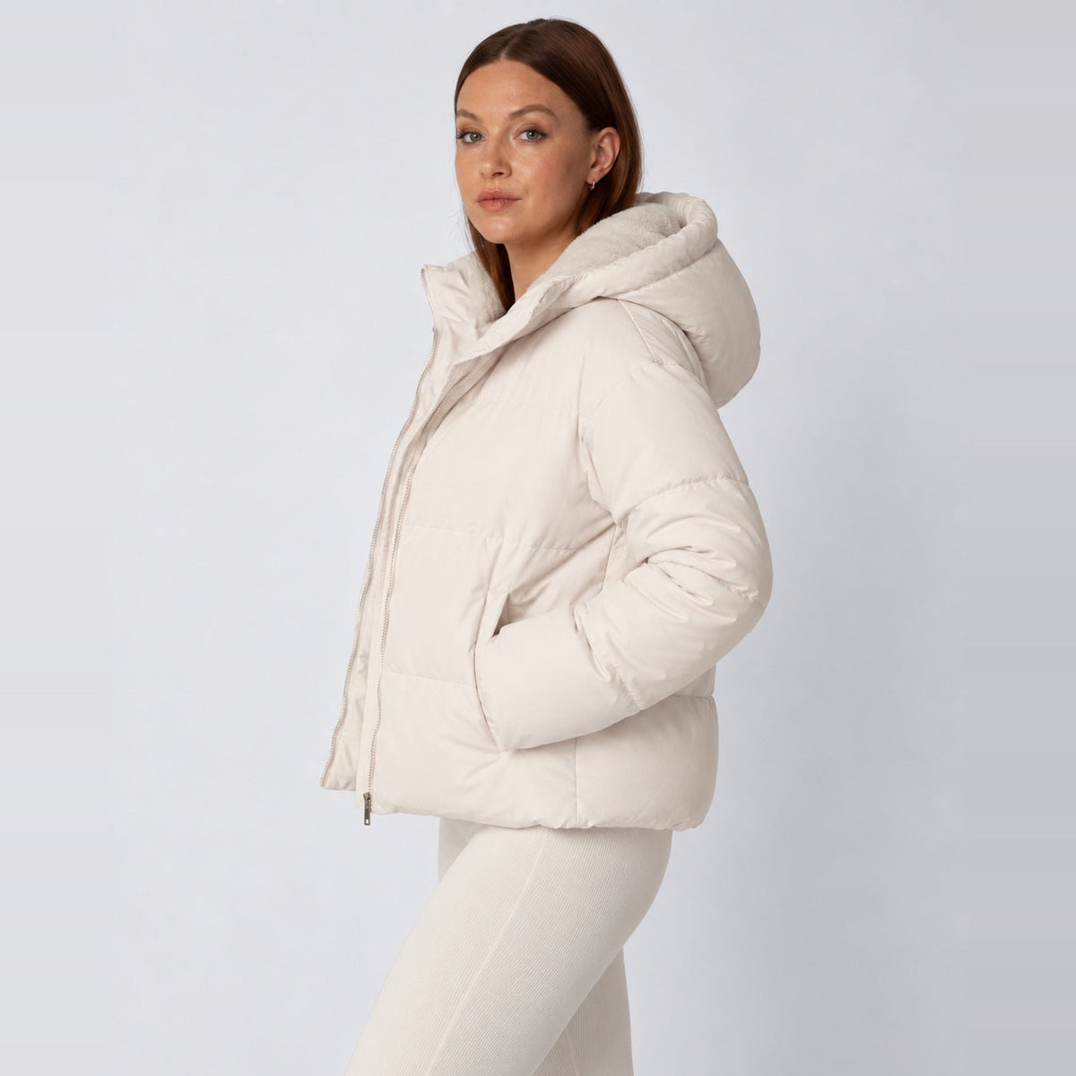 Korte Gewatteerde Jas Dames | Afneembare Capuchon | 4 Kleuren