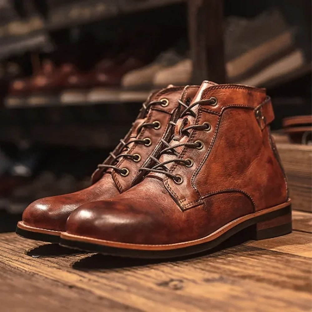 Veterboots Heren | Gewatteerde Kraag | Robuuste Zool