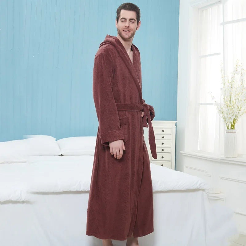 Badjas Heren met Capuchon | Badstof | 5 Kleuren