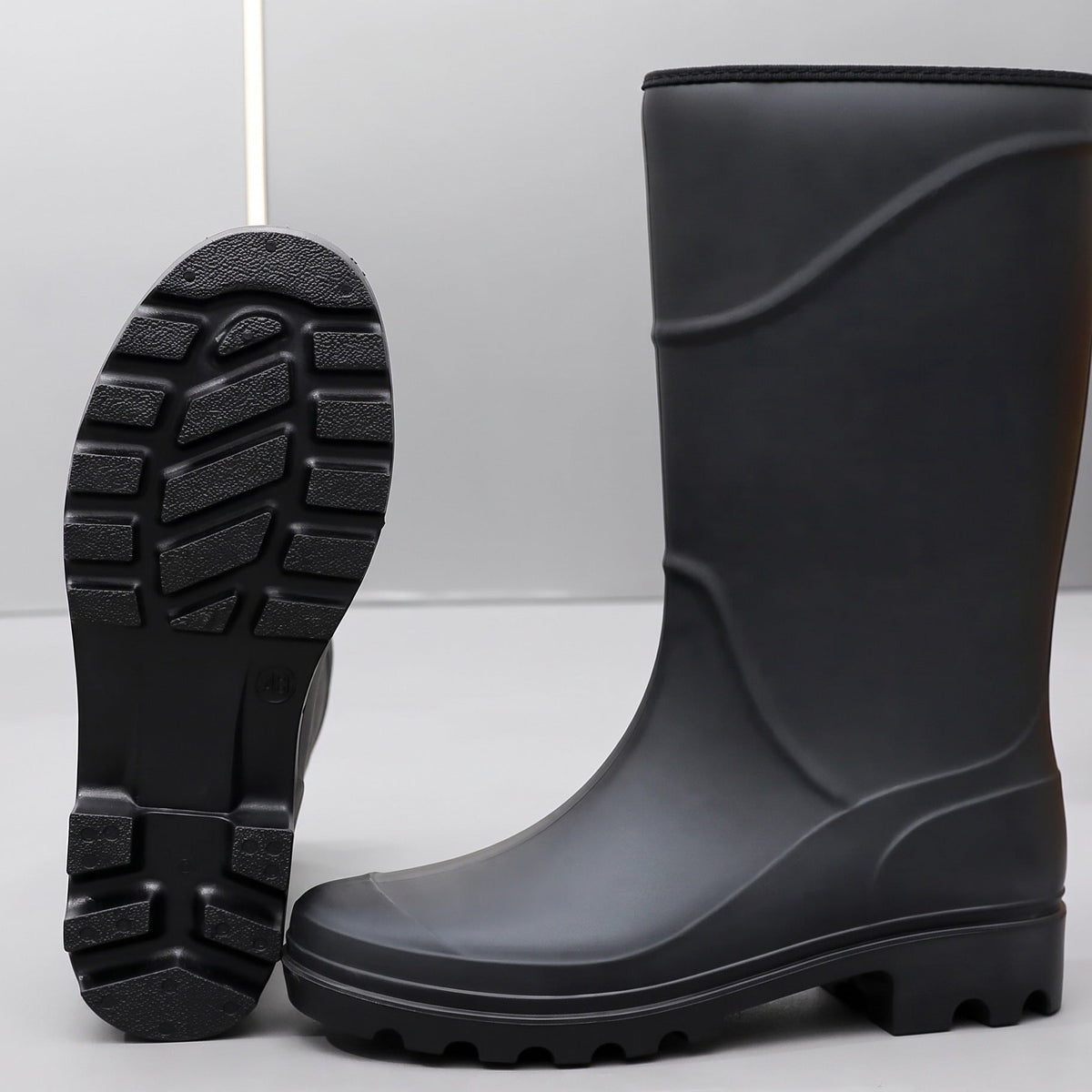 Rubberen Regenlaarzen Heren | Halfhoog of Hoog | Zwart