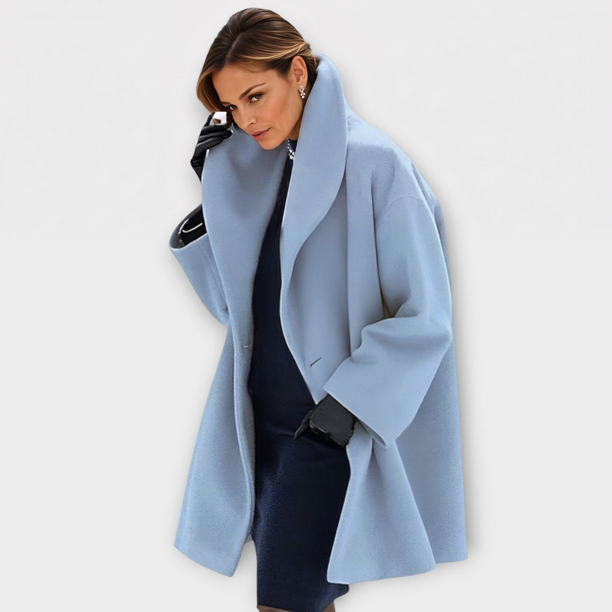 Mantel Dames met Sjaalkraag | Wollook | Open Voorkant | 7 Kleuren