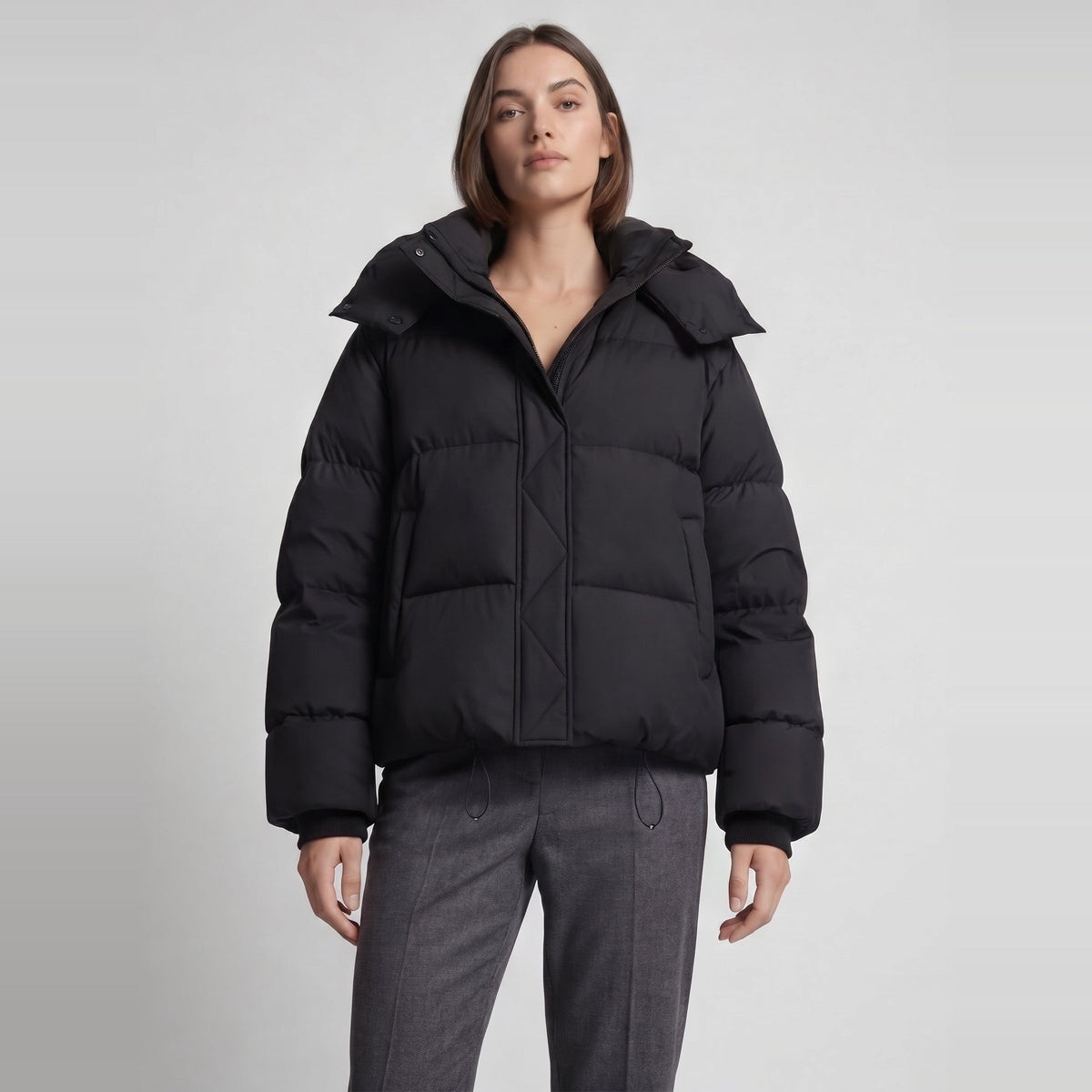 Oversized Pufferjas Dames | Capuchon | Kort | 3 Kleuren