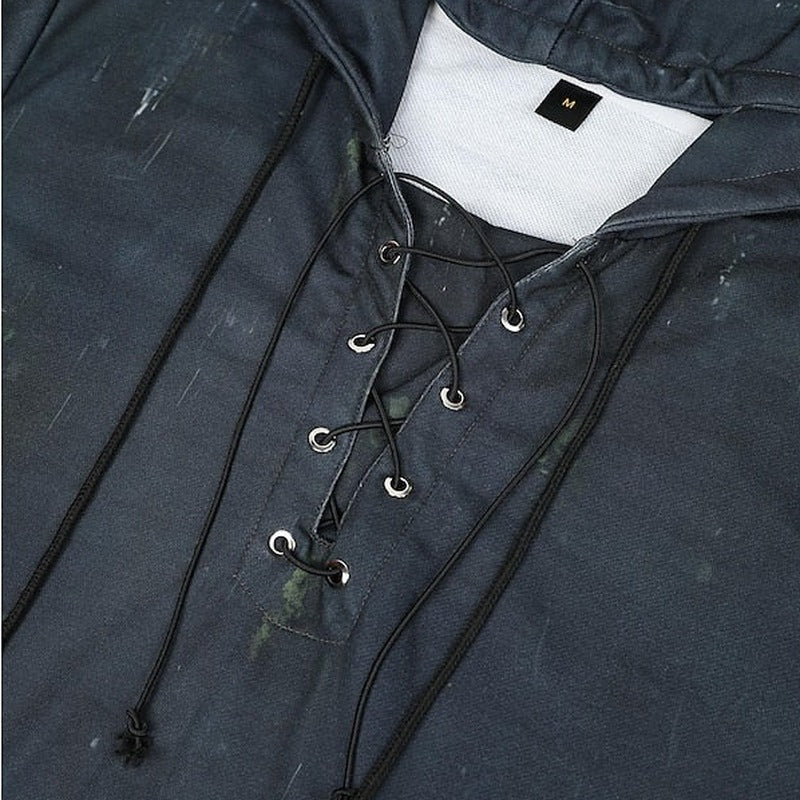 Doodskop Hoodie Heren | Vetersluiting Hals | 4 Designs