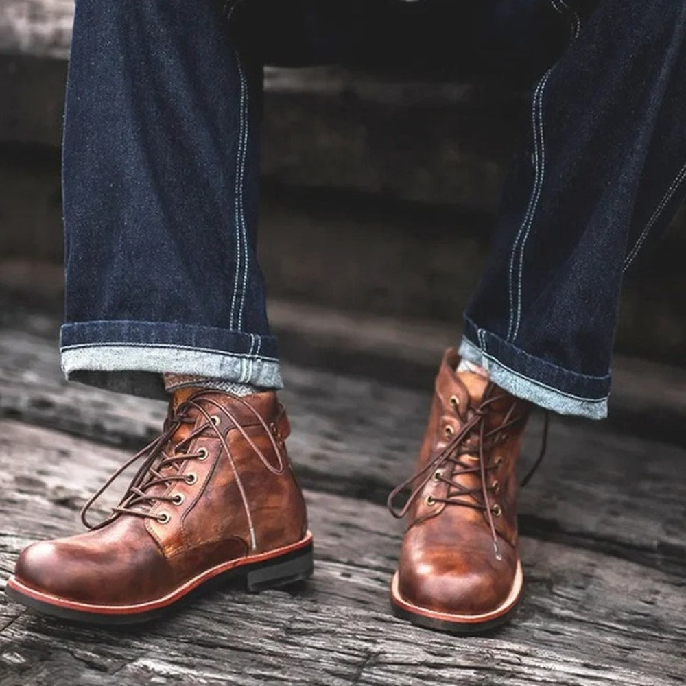 Veterboots Heren | Gewatteerde Kraag | Robuuste Zool