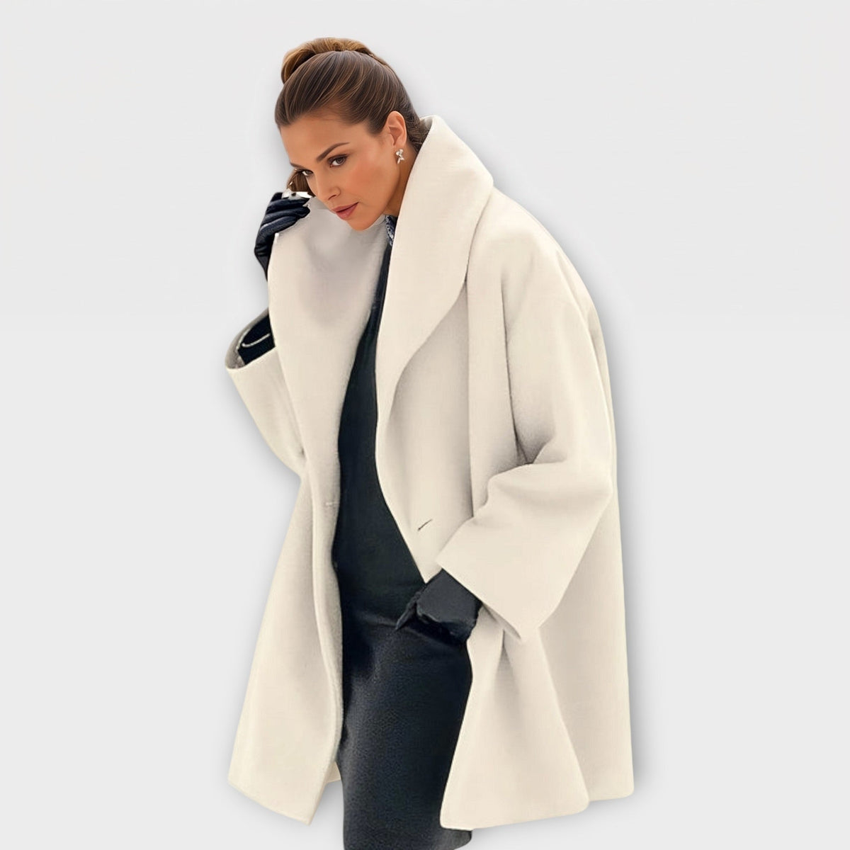 Mantel Dames met Sjaalkraag | Wollook | Open Voorkant | 7 Kleuren