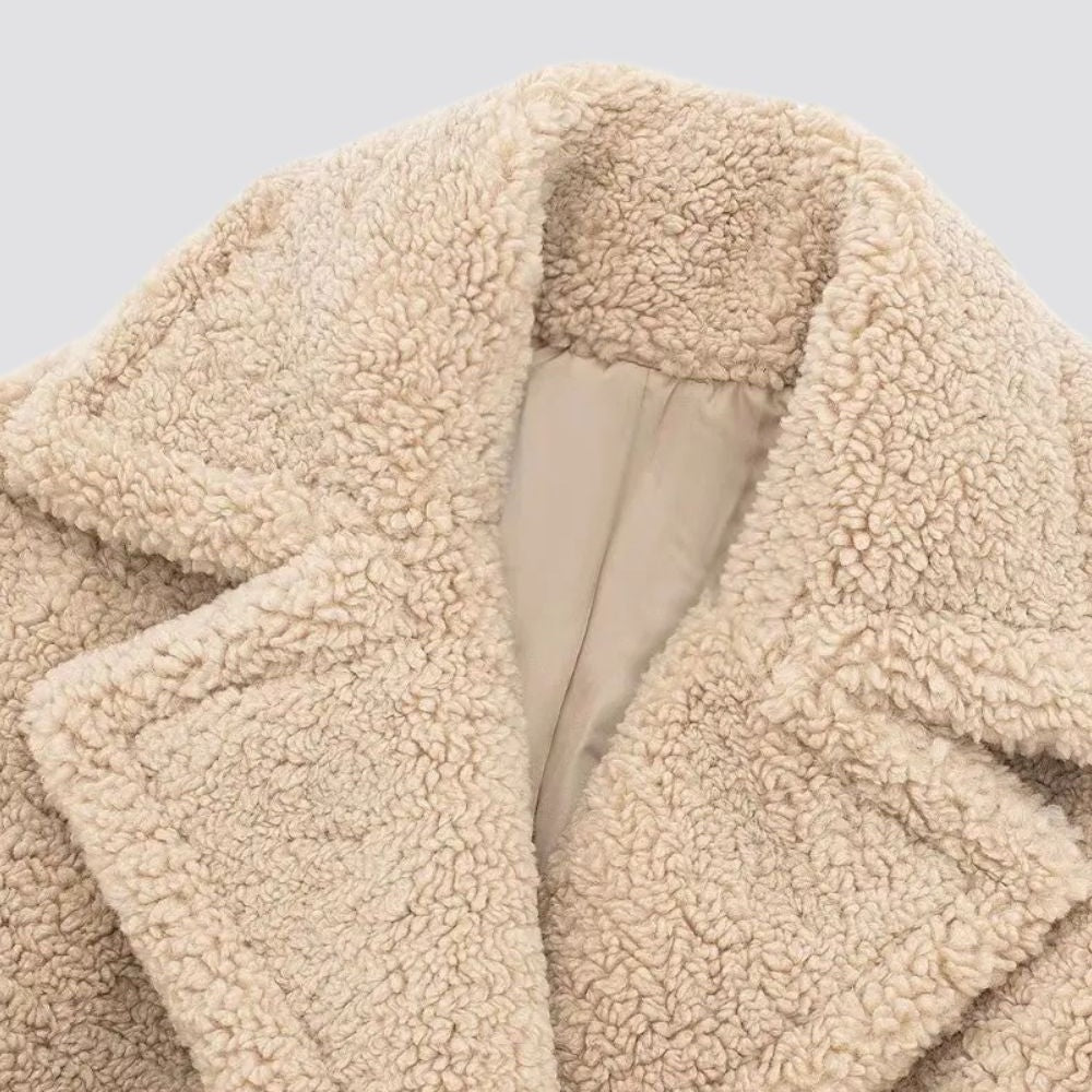 Lange Teddyjas Dames | Imitatiebont | 3 Kleuren