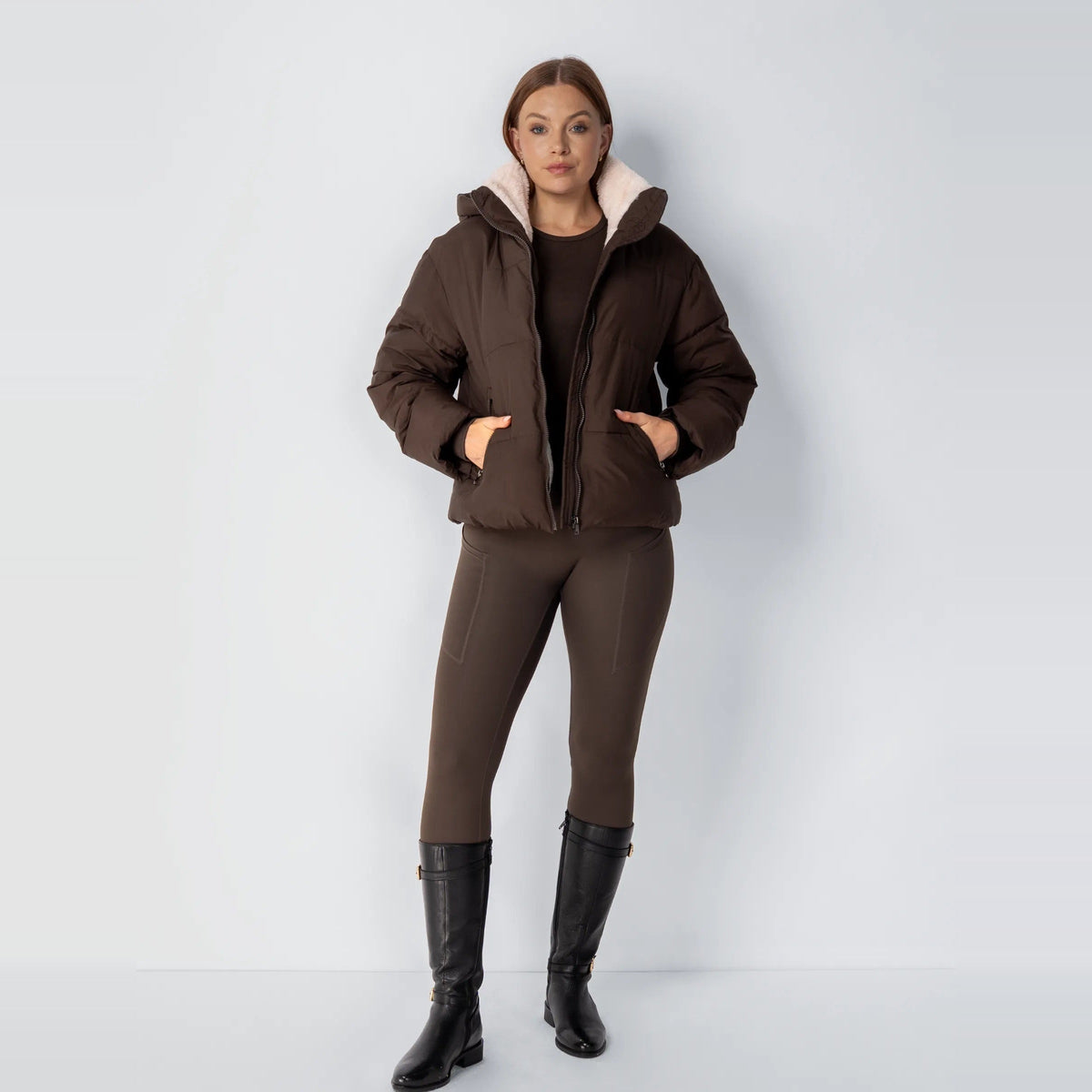 Korte Gewatteerde Jas Dames | Afneembare Capuchon | 4 Kleuren