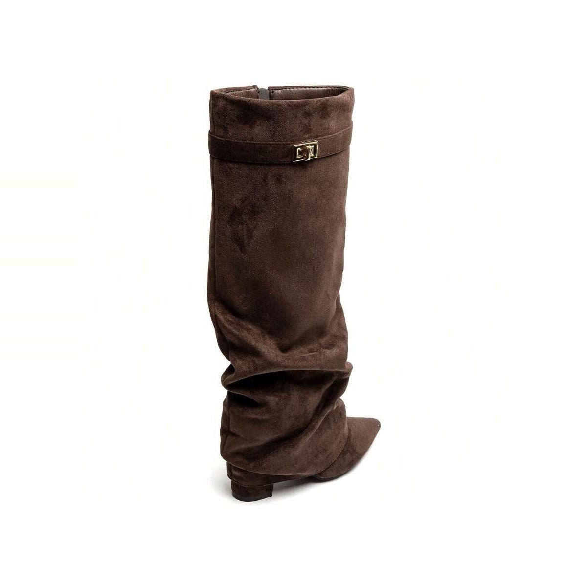 Slouch Laarzen Dames met Omslag | Puntige Neus | Kniehoog | 5 Kleuren