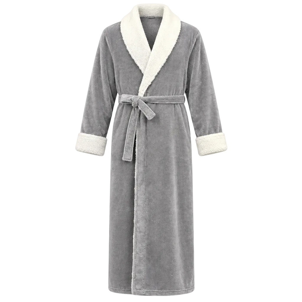 Koraalfleece Badjas Heren | Sjaalkraag | 3 Kleuren