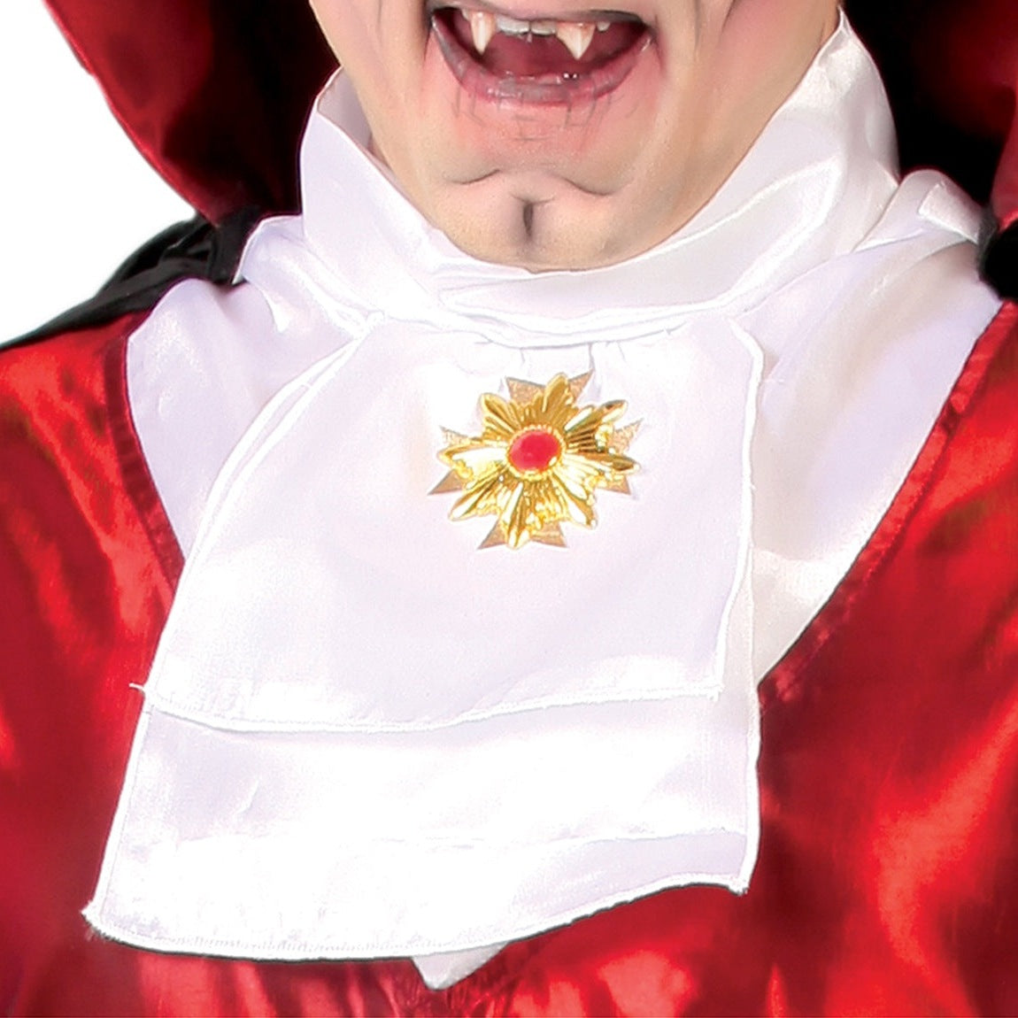 Vampier Graaf Kostuum | Cape met Opstaande Kraag | Jabot Hemd | Broek
