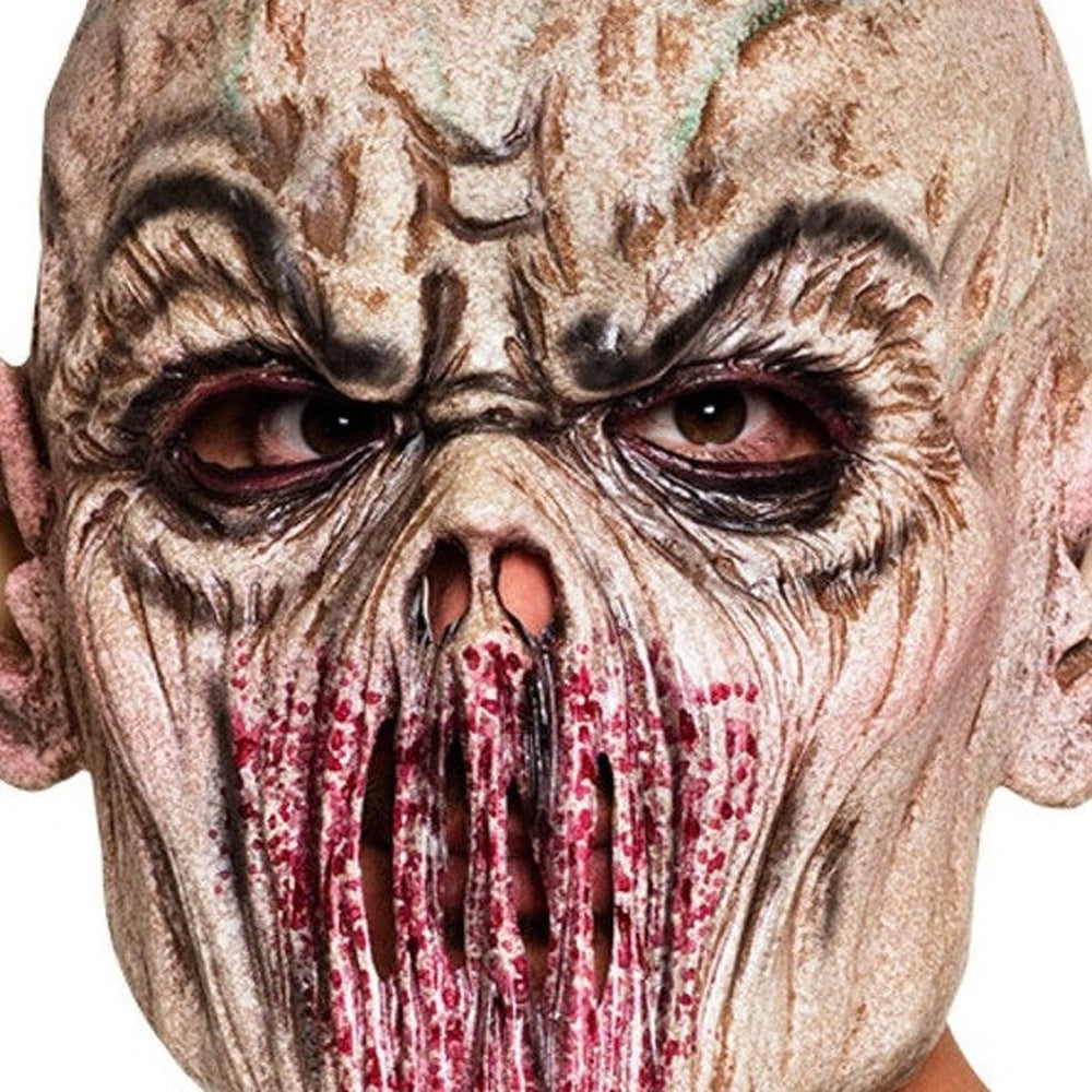 Alien Monster Masker | Latex | Volledig Hoofd | Puntoren | Beige