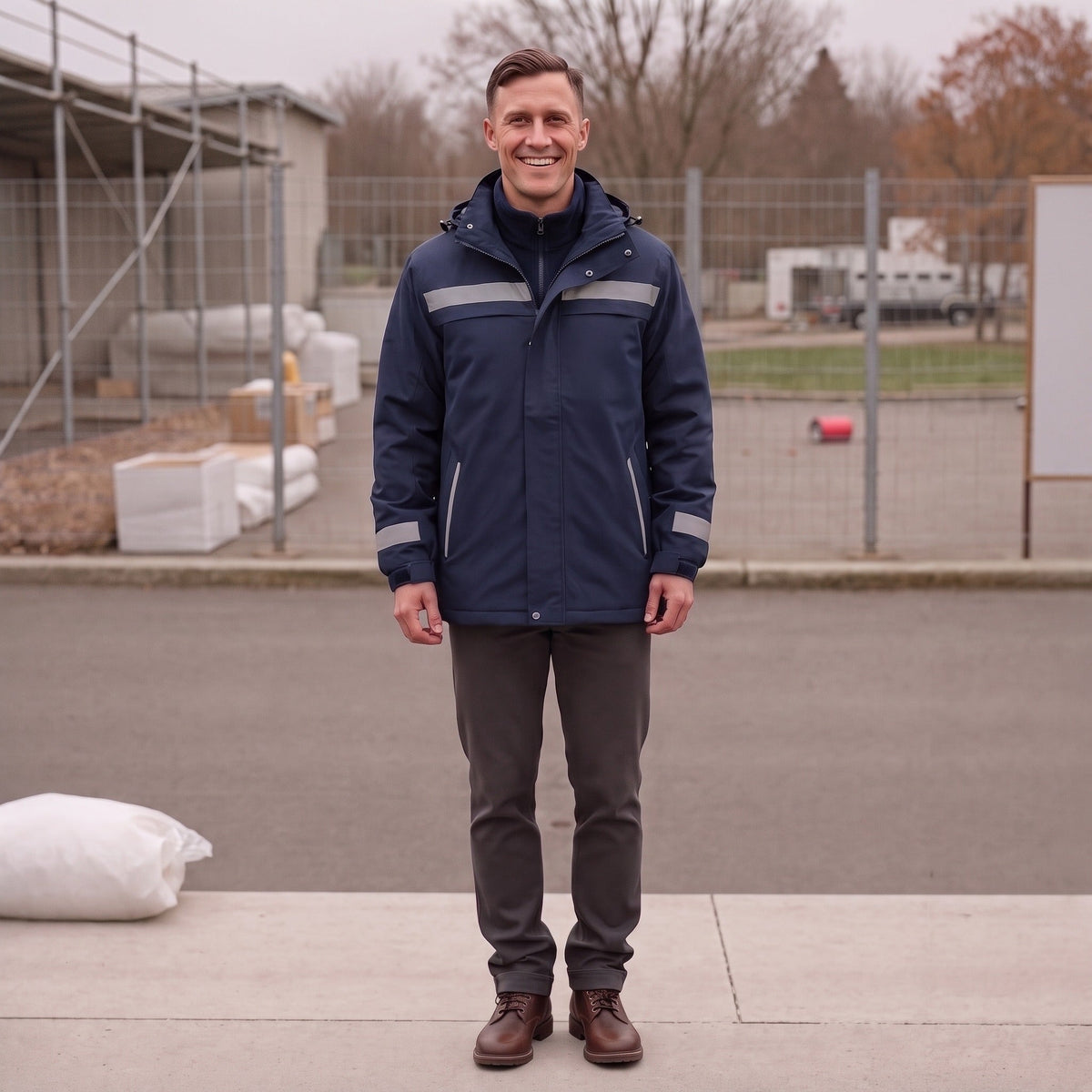 3-in-1 Jas Heren | Reflecterend | Uitneembare Fleecevoering | Capuchon