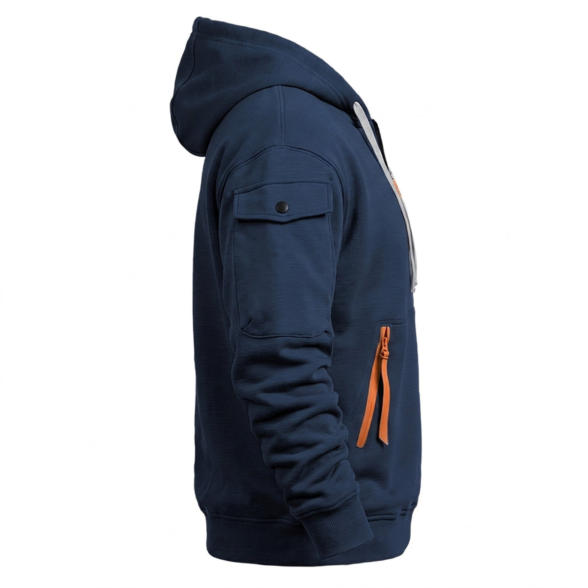 Hoodie Heren met Halve Rits | Ritszakken | Mouwzak | 8 Kleuren