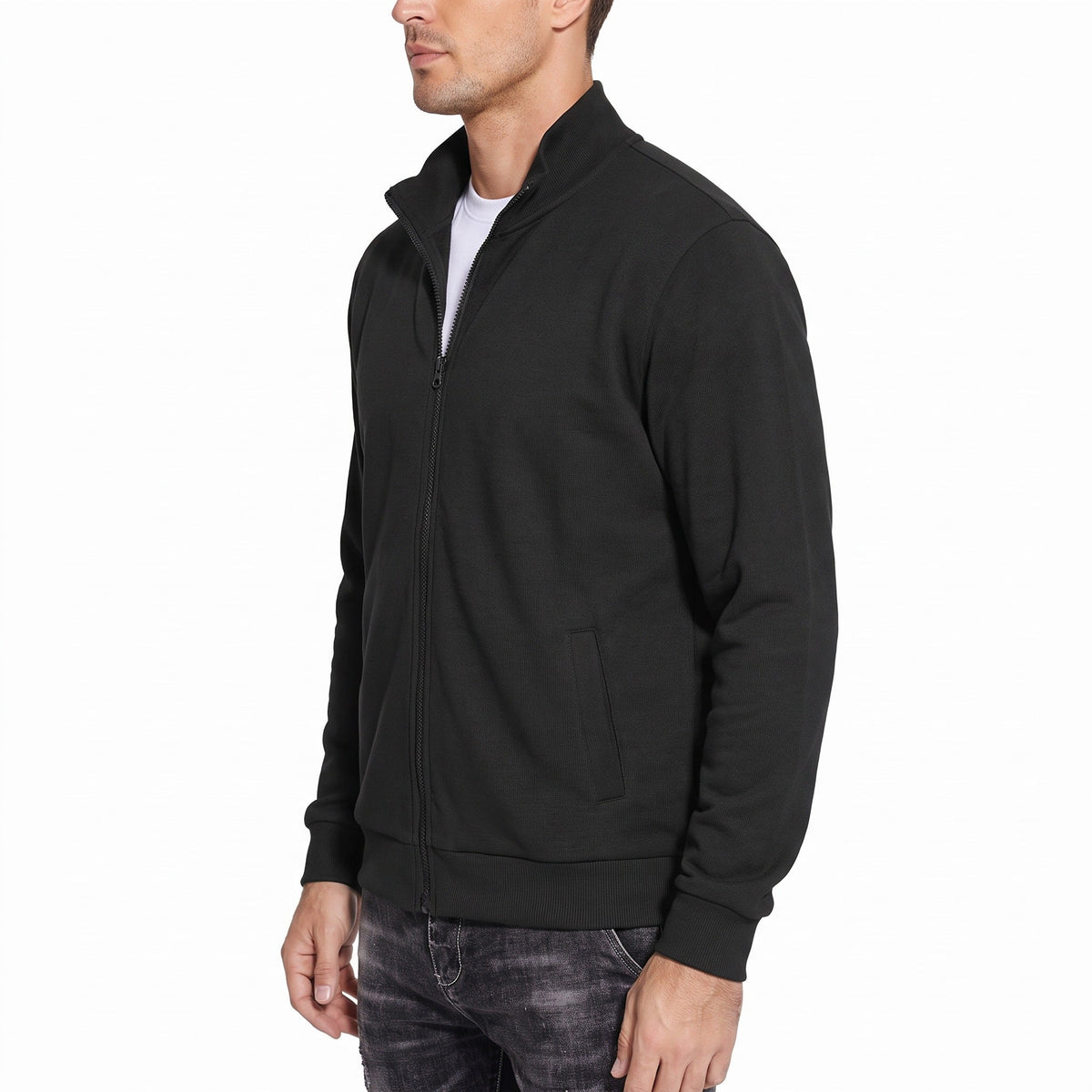 Sweatvest Heren met Kraag en Zakken | 6 Kleuren