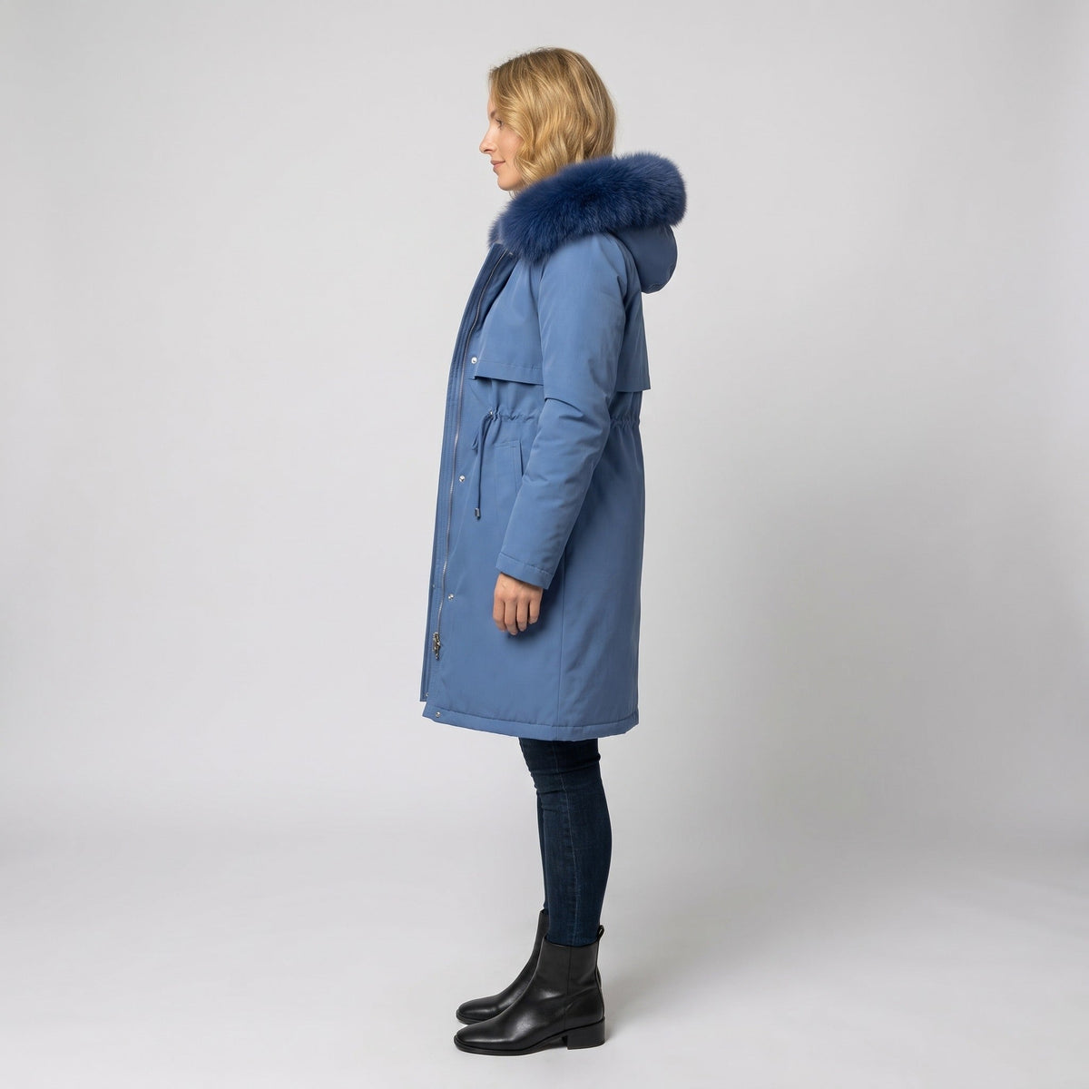 Wintermantel Dames met Capuchon | Imitatiebont | 5 Kleuren