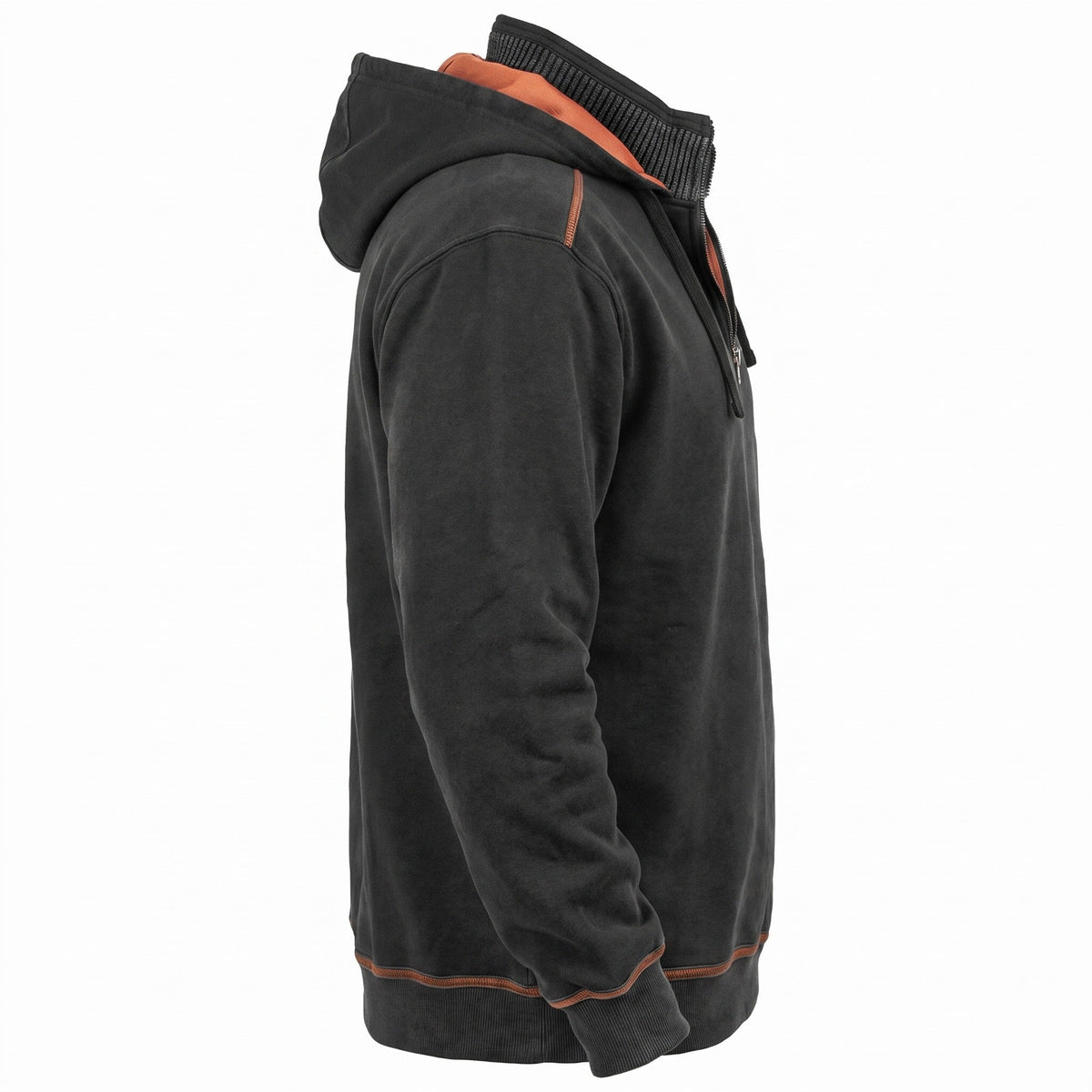 Half Zip Hoodie Heren met Contrastbies | 4 Kleuren