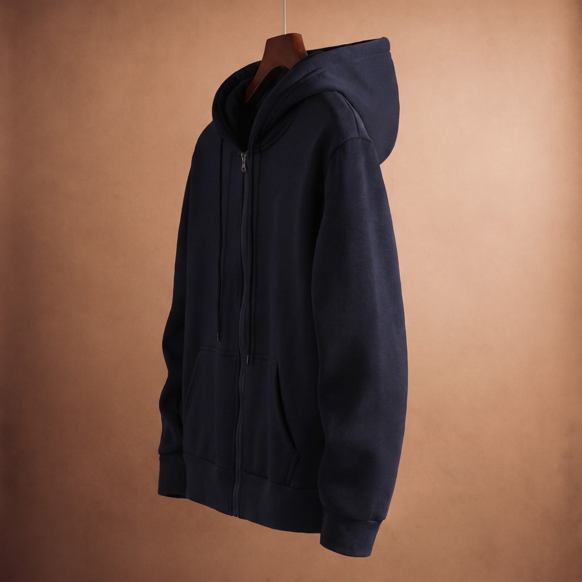 Hoodie met Doorlopende Rits Heren | Trekkoord | 7 Kleuren