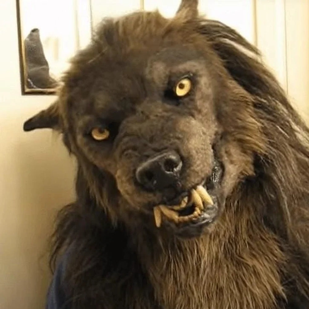 Weerwolf Masker | Latex | Volledig Hoofd | Vacht | Slagtanden