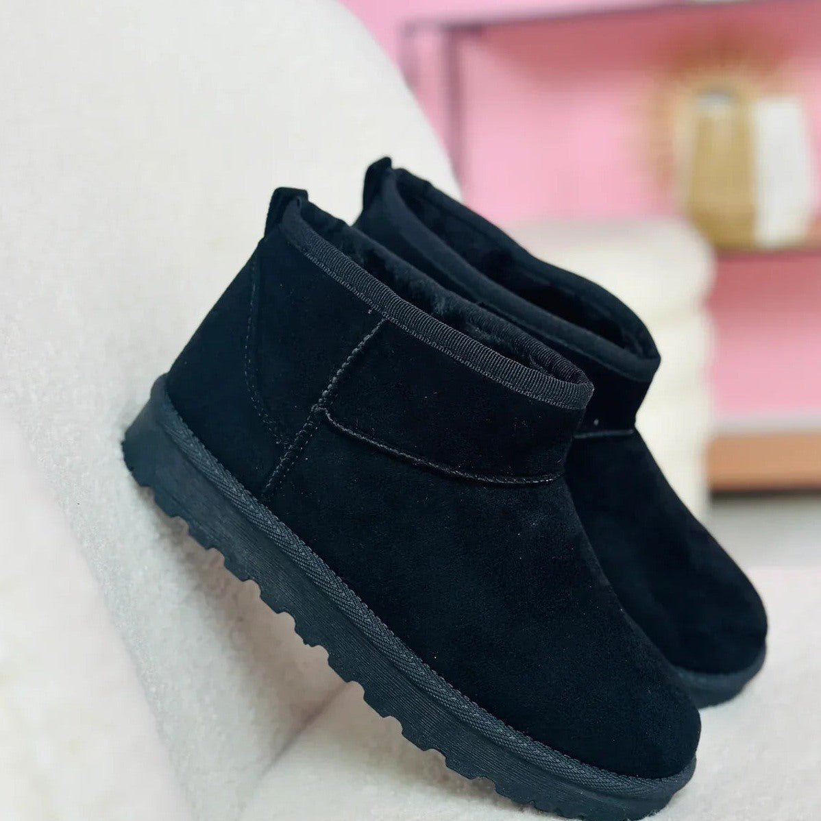 Enkellaarsjes | Slip-On | Warm gevoerd | Winterlaarzen | Dameslaarzen