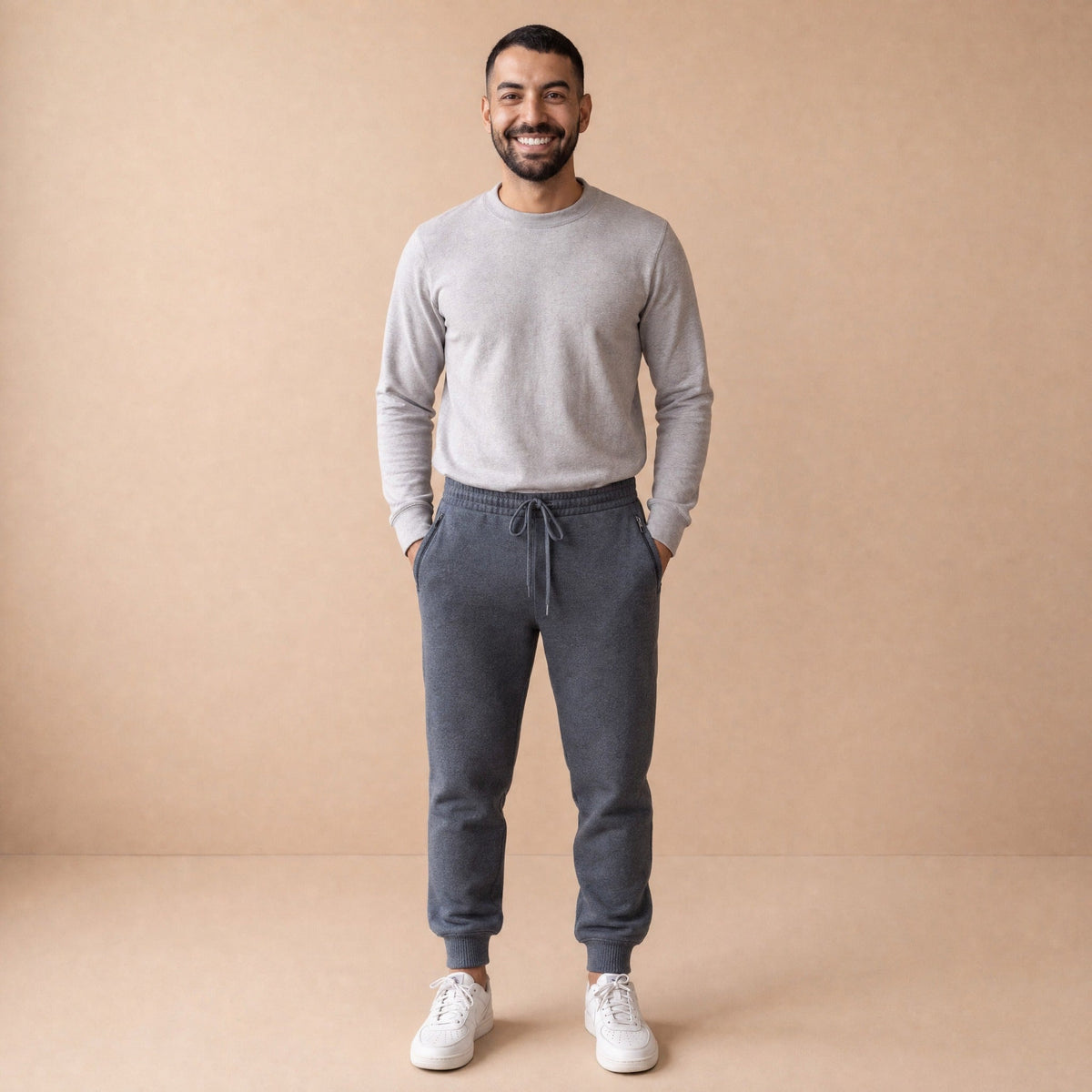 Fleece Joggingbroek Heren | Rechte Pijp | 3 Kleuren