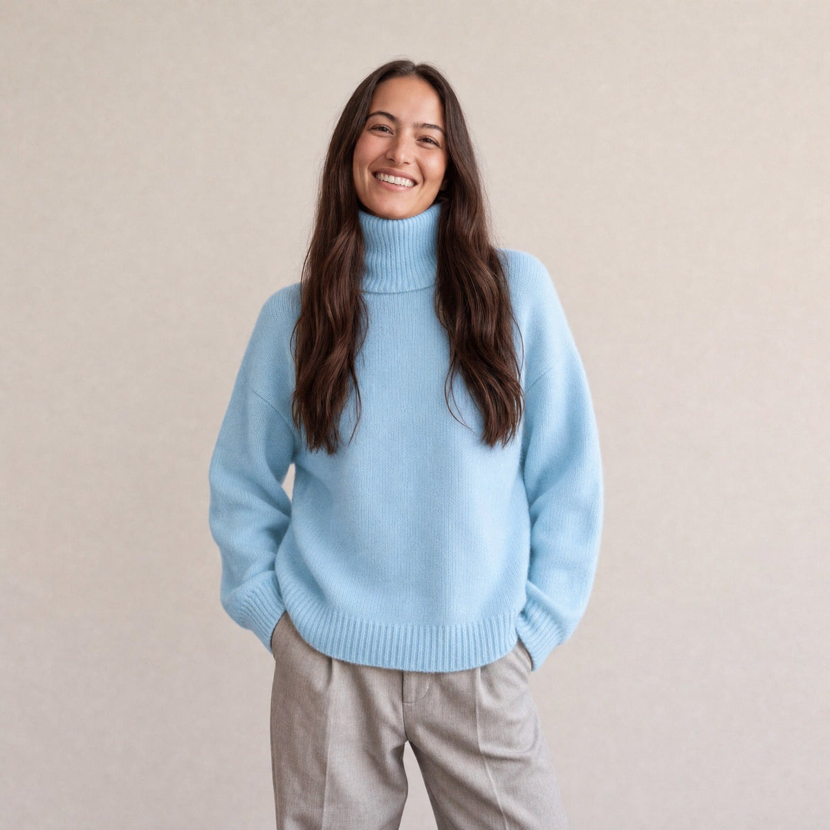 Wijde Coltrui Dames | Kasjmierlook | 11 Kleuren