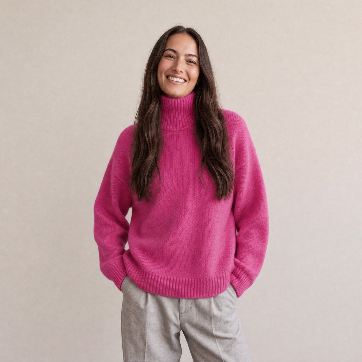 Wijde Coltrui Dames | Kasjmierlook | 11 Kleuren