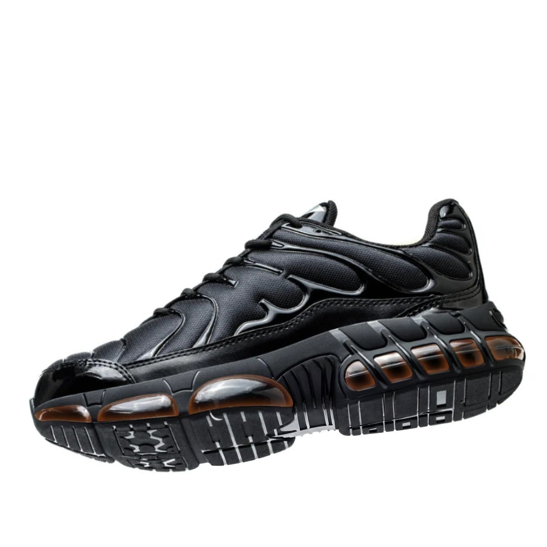 Sneakers Heren in Zwart | Dikke Zool | Veters