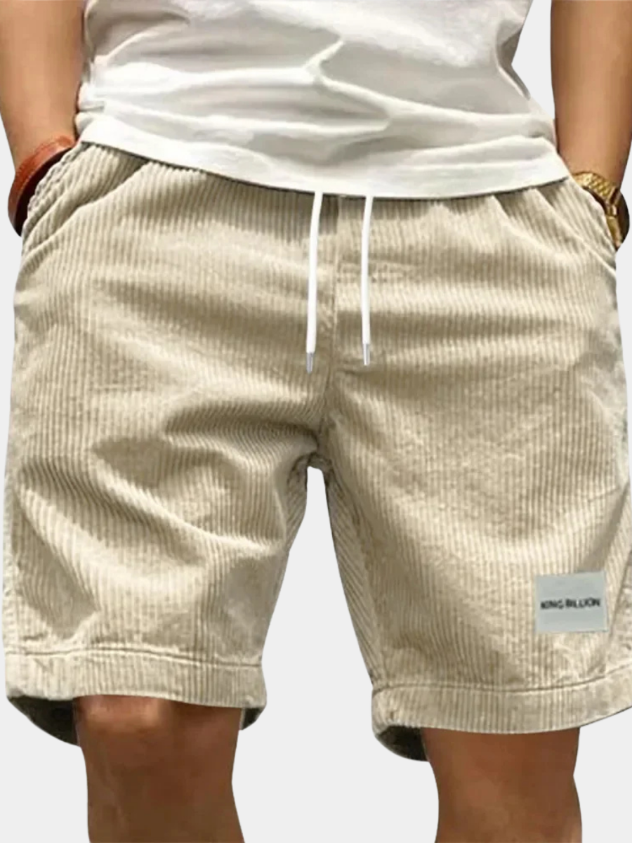 Ribfluweel Short Heren | Elastische Taille | Opgerolde Zoom | Casual-Boutique Moda