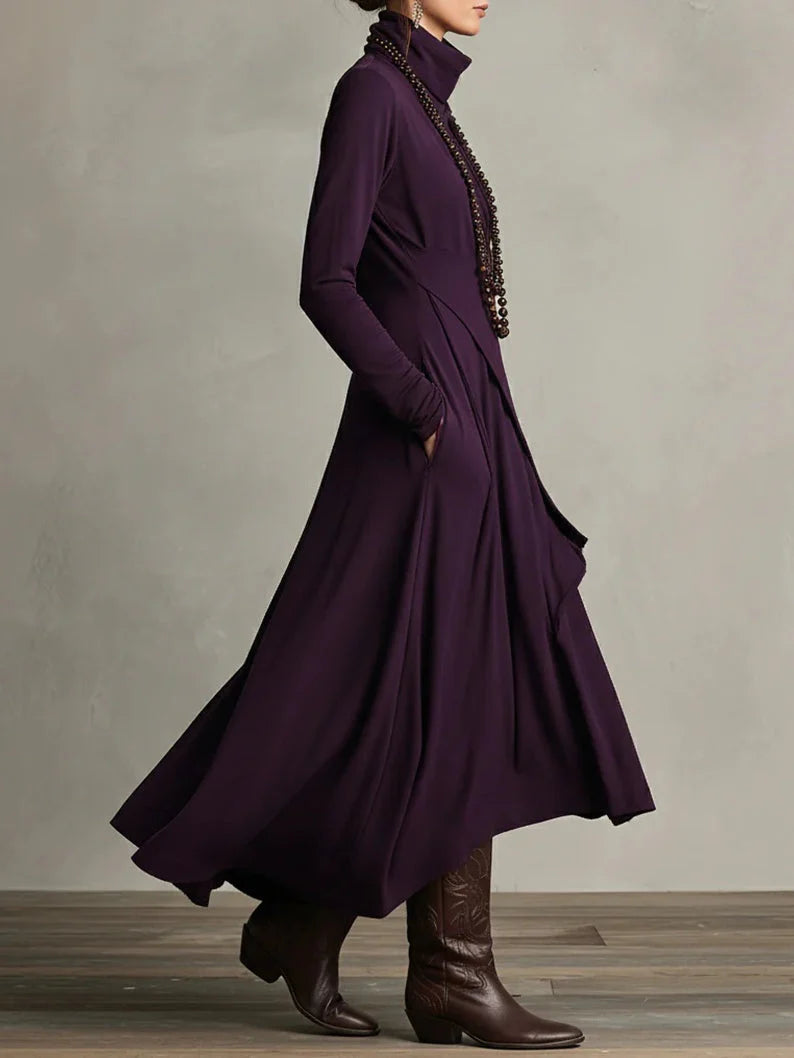 Winterjurk Dames | Col | Asymmetrisch | Lange Mouw-Boutique Moda